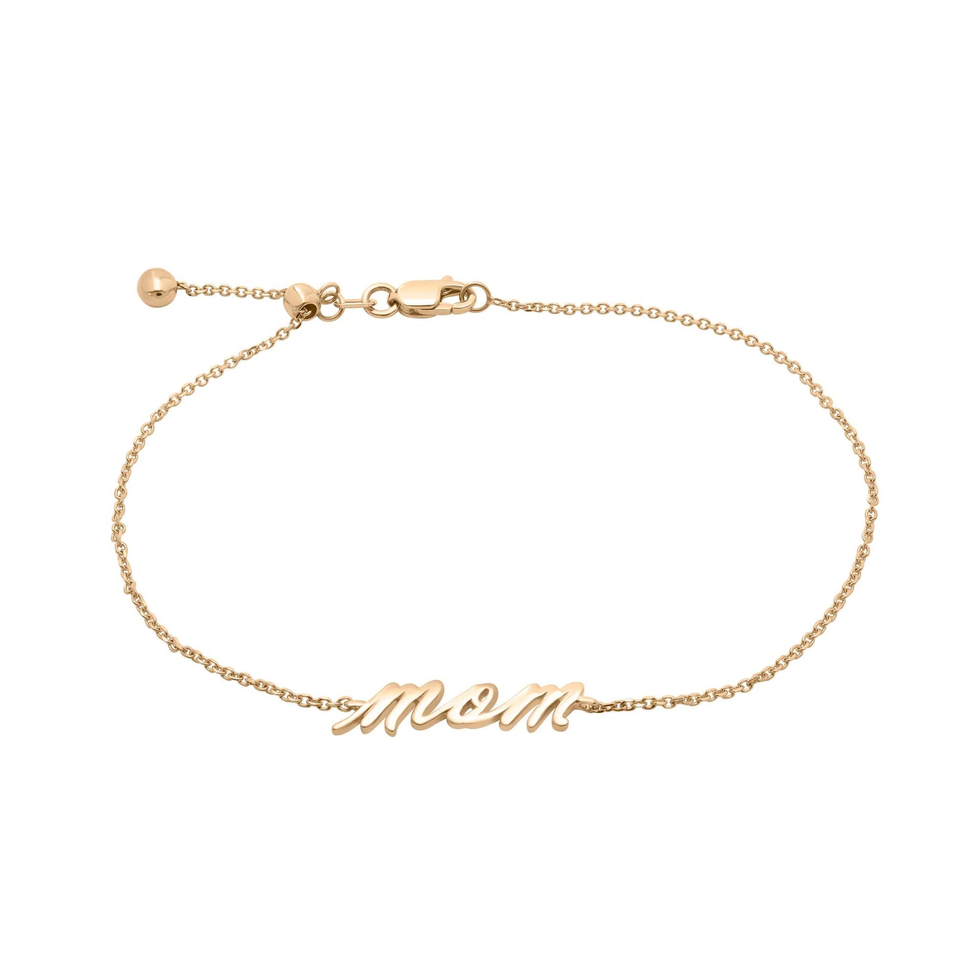 Mom Bracelet 10K Yellow Gold Size 4.30mm