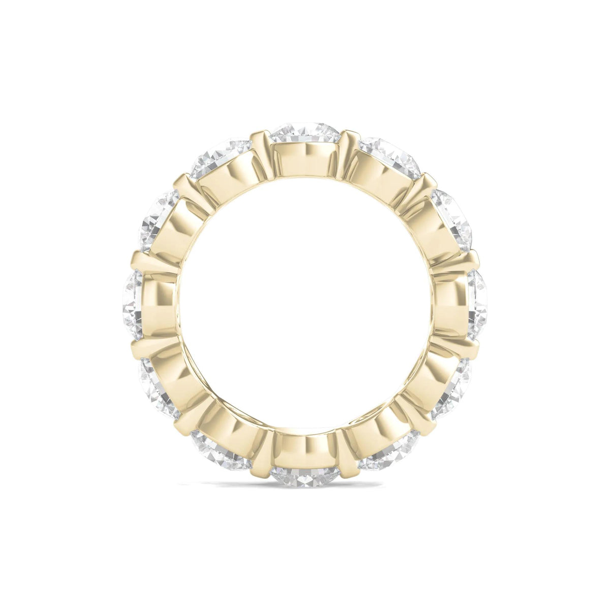6 CT. Tw. Round Brilliant-Cut Lab Grown Diamond Eternity Band Ring 14K Yellow Gold Size 8.5