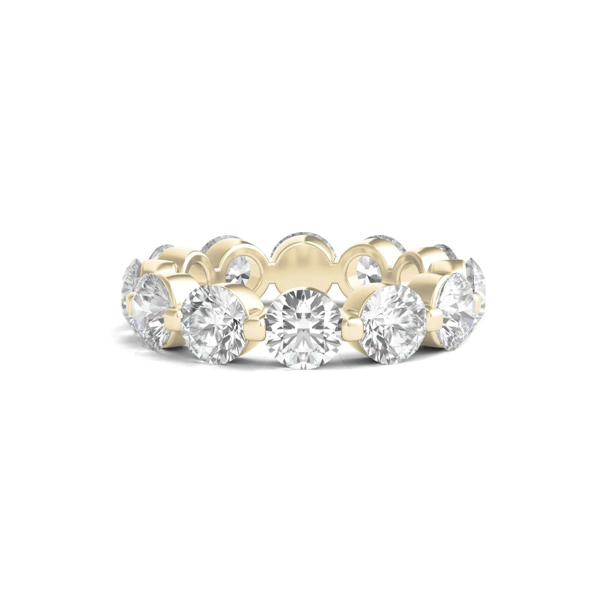 6 CT. Tw. Round Brilliant-Cut Lab Grown Diamond Eternity Band Ring 14K Yellow Gold Size 8.5