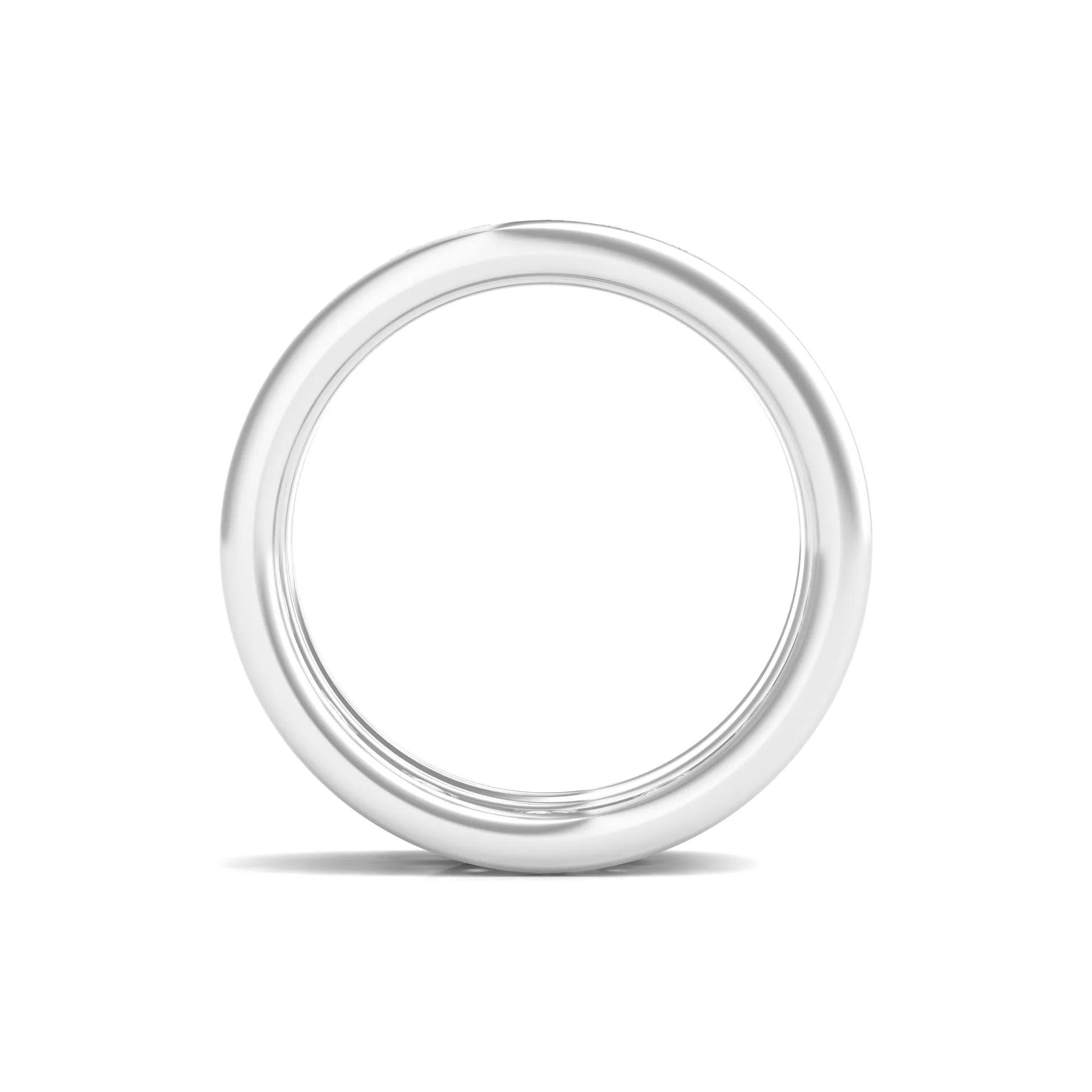 Round Lab Grown Diamond Double-Row Eternity Band Ring Platinum (3 5/8ct. Tw.) White Size 11.5