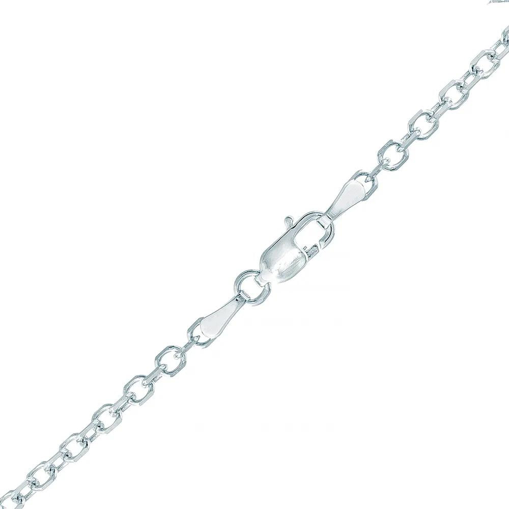 Solid Diamond Cut Cable Chain 14K White Gold Necklace Size 22"
