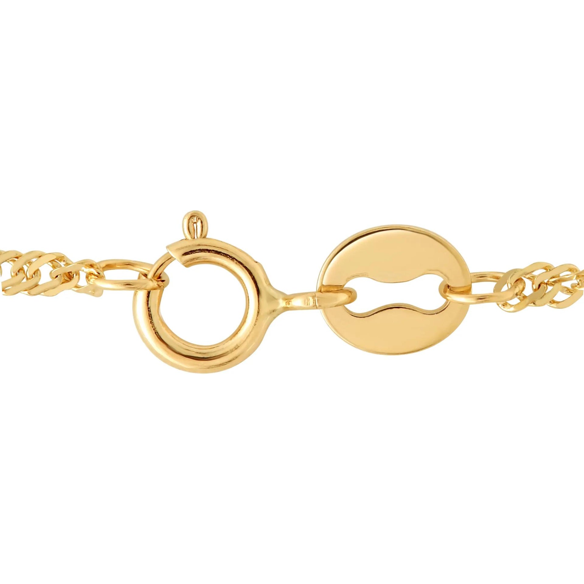 Solid Singapore Chain 14K Yellow Gold Necklace Size 20"
