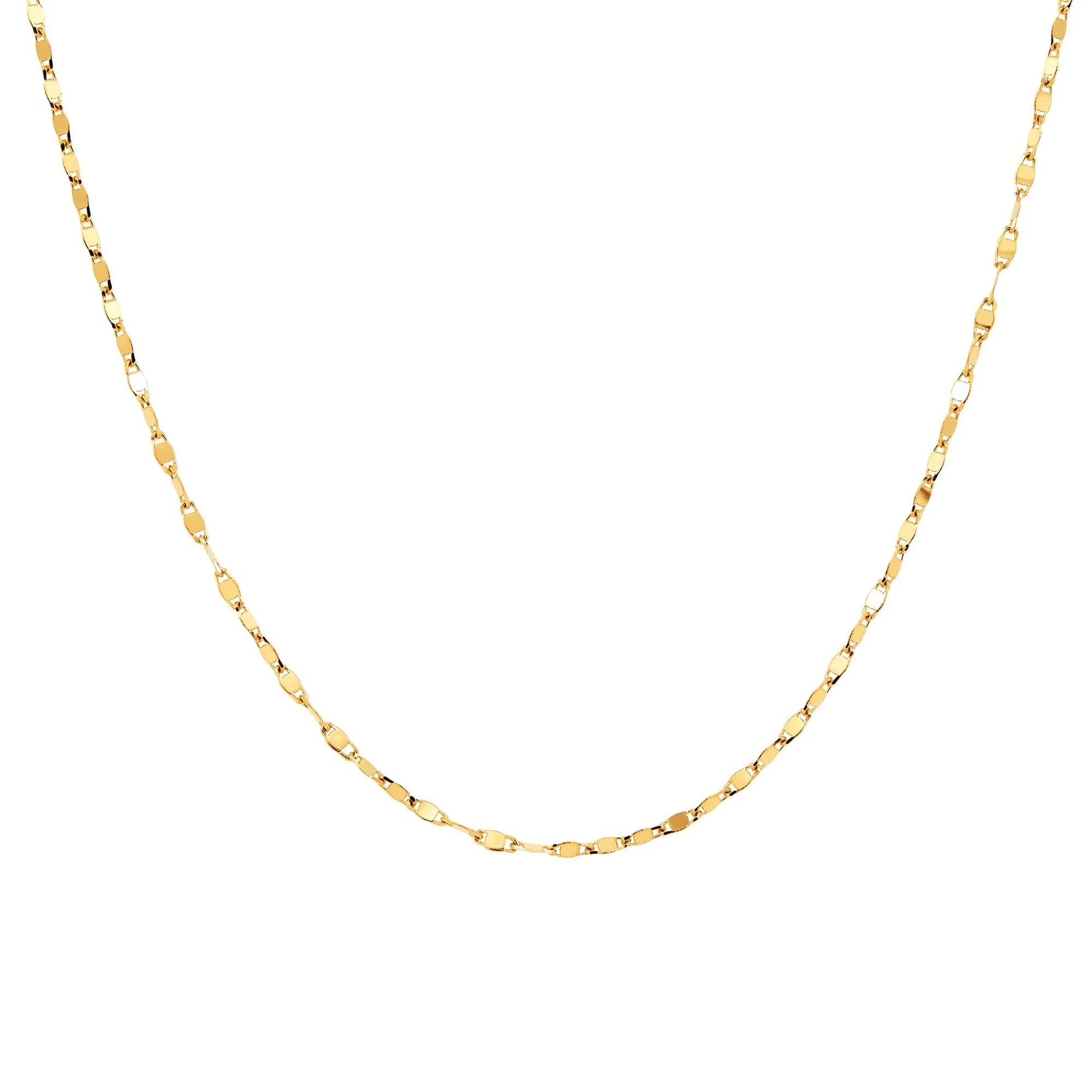 Valentino Chain 14K Yellow Gold. Necklace Size 18"