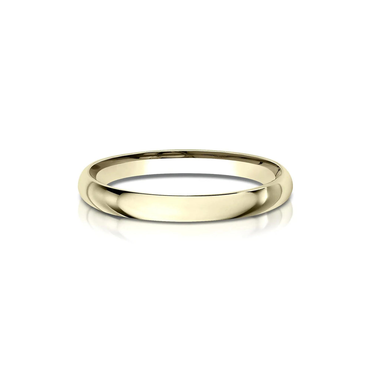 Wedding Band Ring 14K Yellow Gold Size 6 2mm