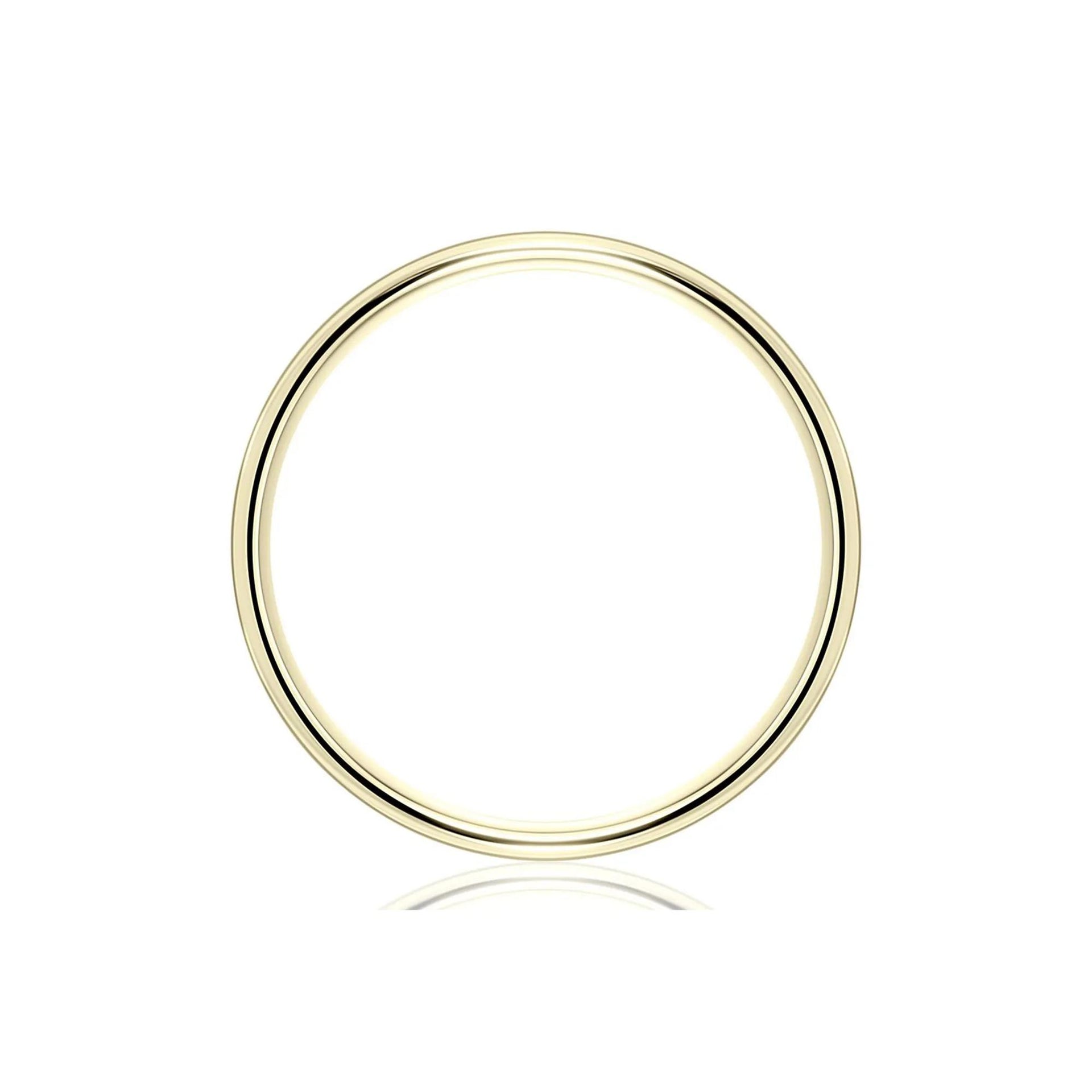 Wedding Band Ring 10K Yellow Gold Size 4.5 2mm