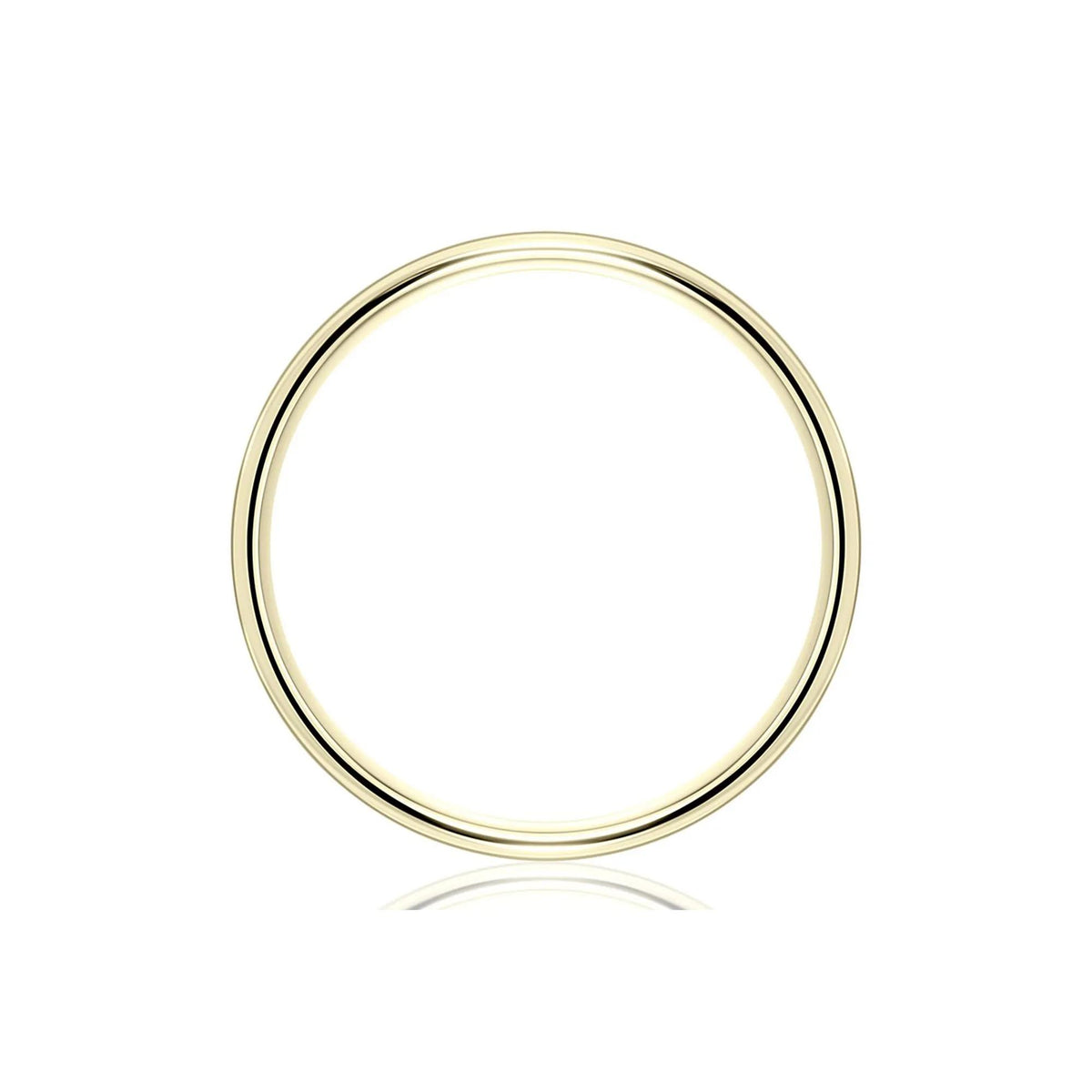 Wedding Band Ring 10K Yellow Gold Size 13.5 2mm