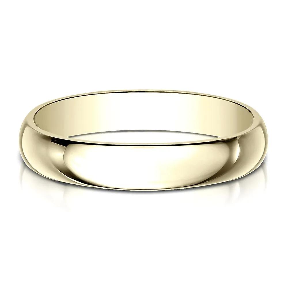 Wedding Band Ring 10K Yellow Gold Size 5 4mm