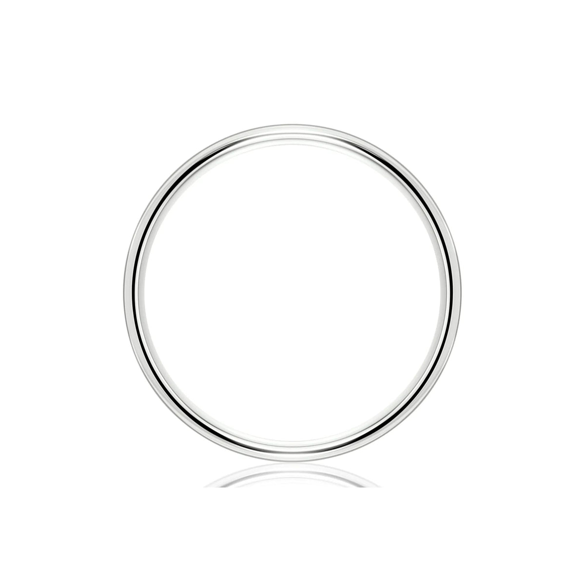 Wedding Band Ring Platinum White Size 5.5 6mm