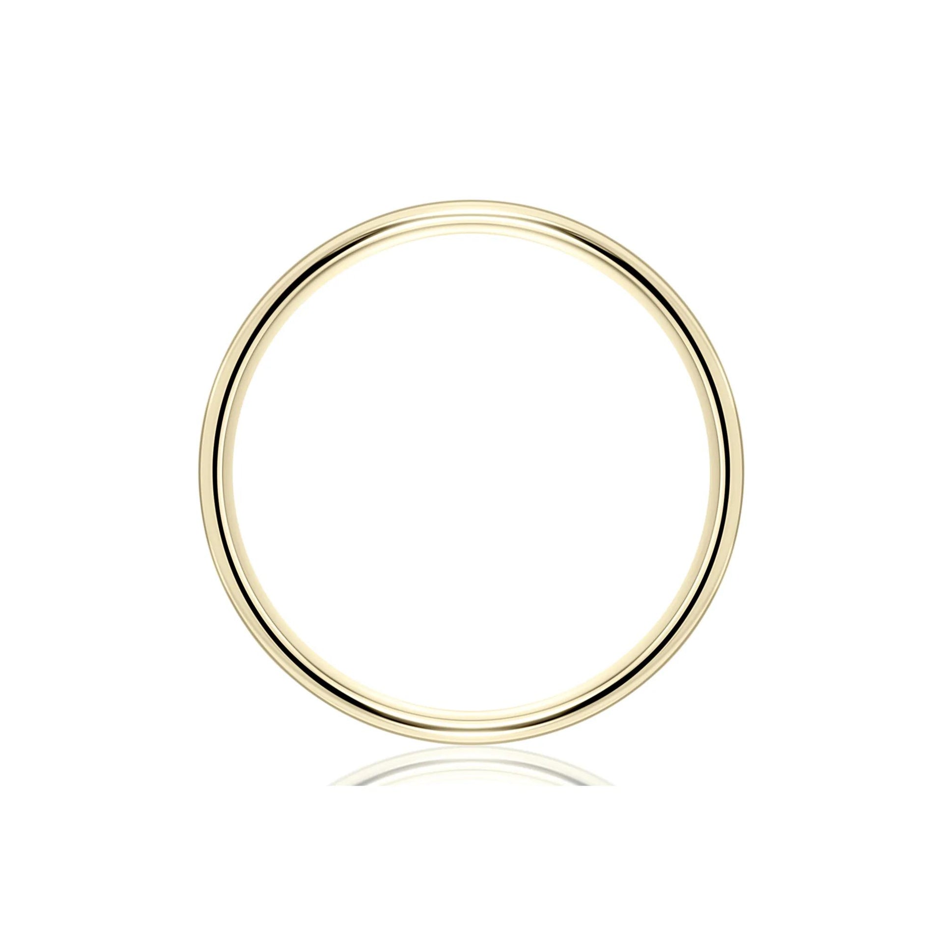 Wedding Band Ring 14K Yellow Gold Size 4 5mm