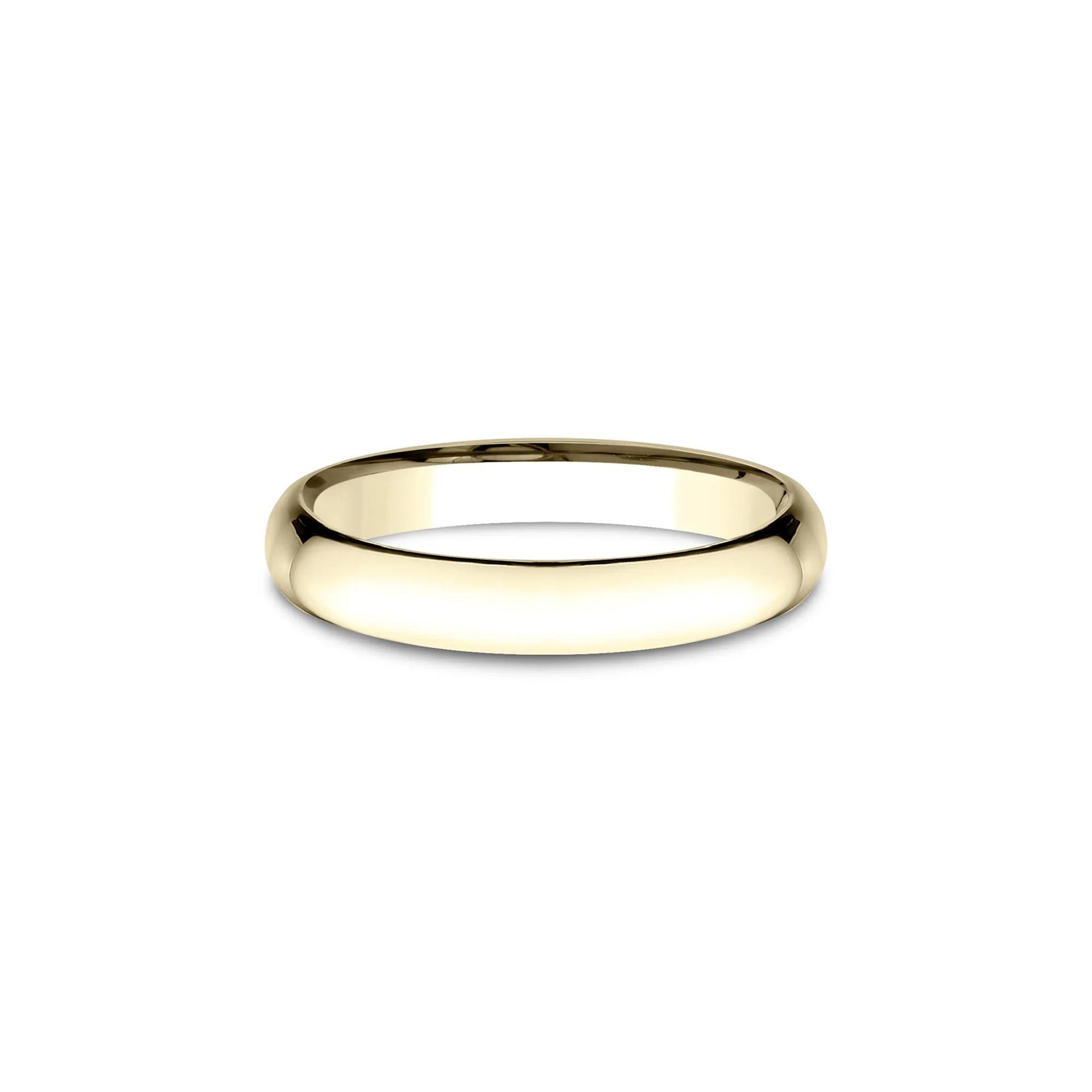 Wedding Band Ring 14K Yellow Gold Size 11 3mm