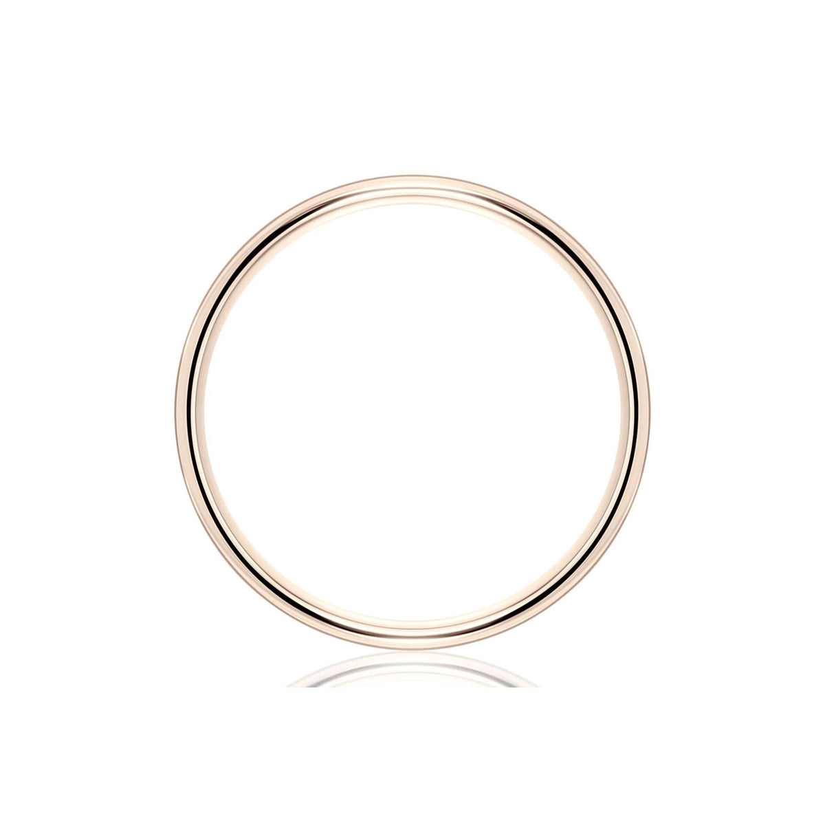 Wedding Band Ring 14K Rose Gold Size 7.5 4.5mm