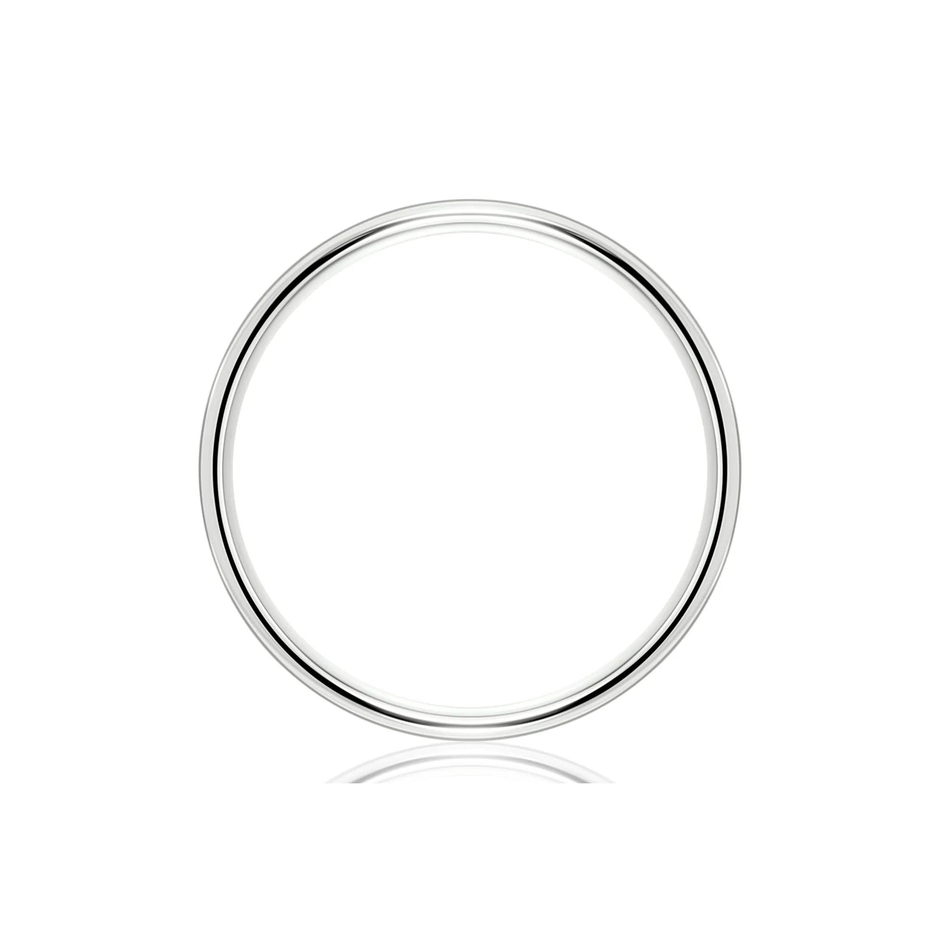 Wedding Band Ring Platinum White Size 12.5 4.5mm