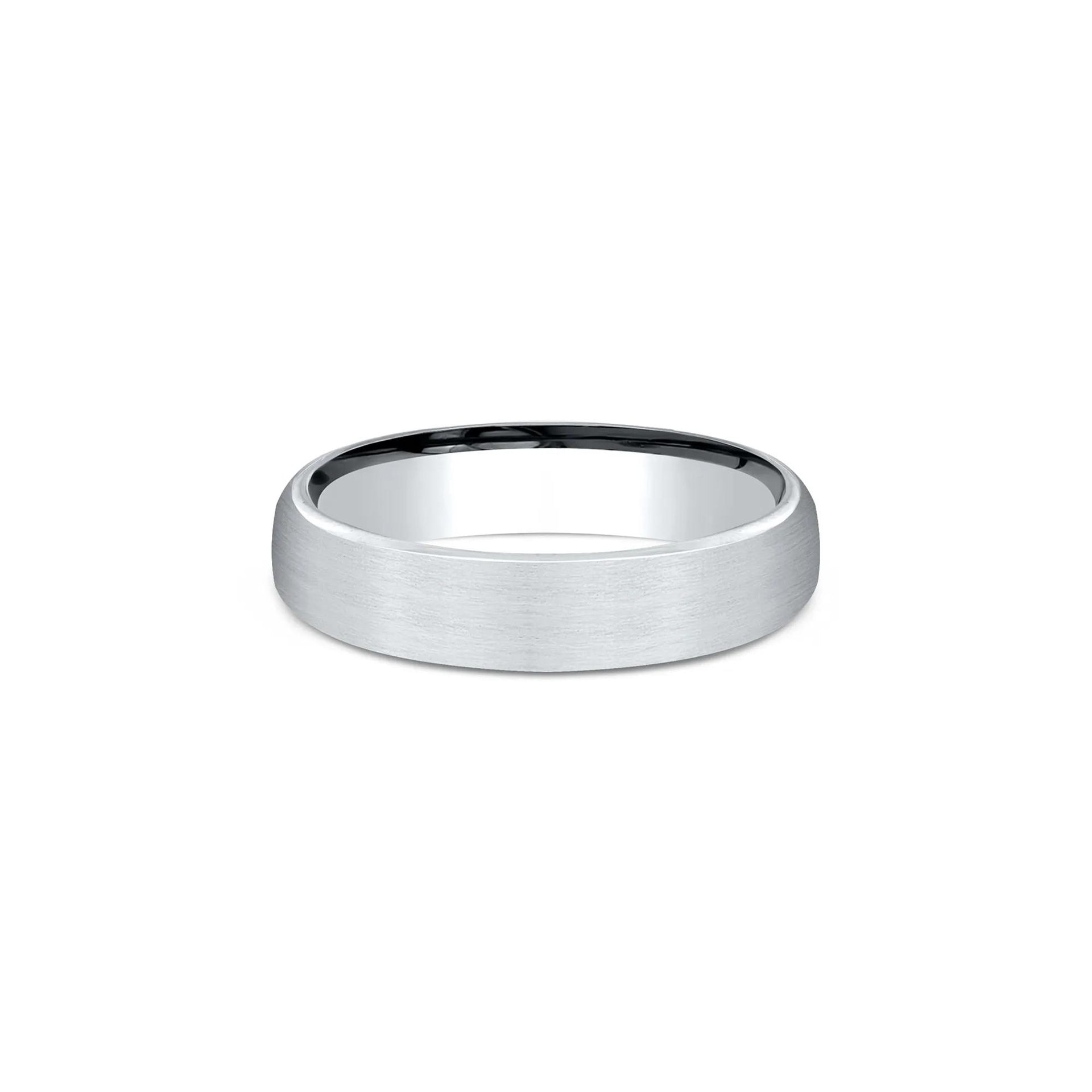 Wedding Band Ring Platinum White Size 9.5 4.5mm