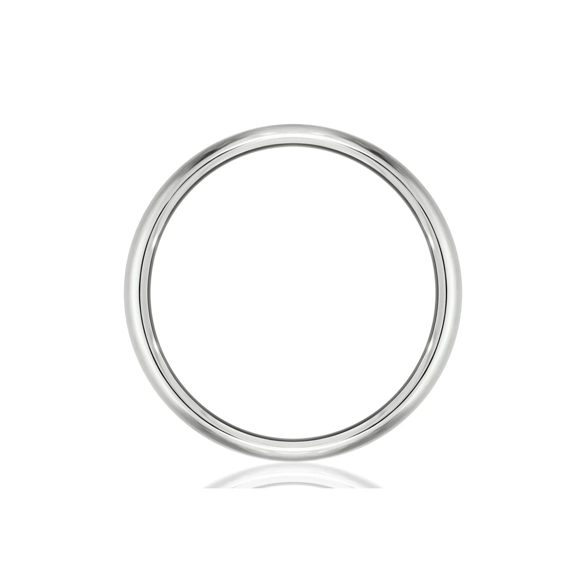 Wedding Band Ring 14K White Gold Size 9 4.5mm