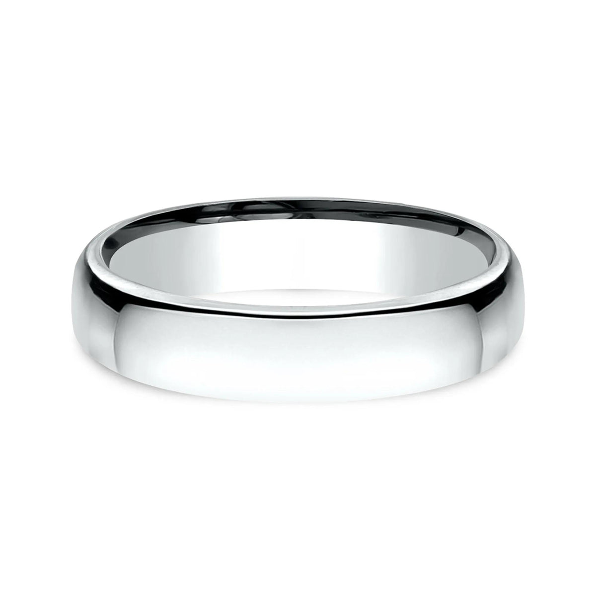 Wedding Band Ring 14K White Gold Size 9 4.5mm