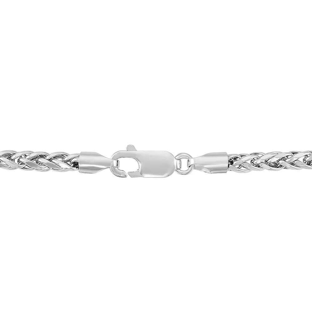 Spiga Chain 14K White Gold Necklace Size 24"