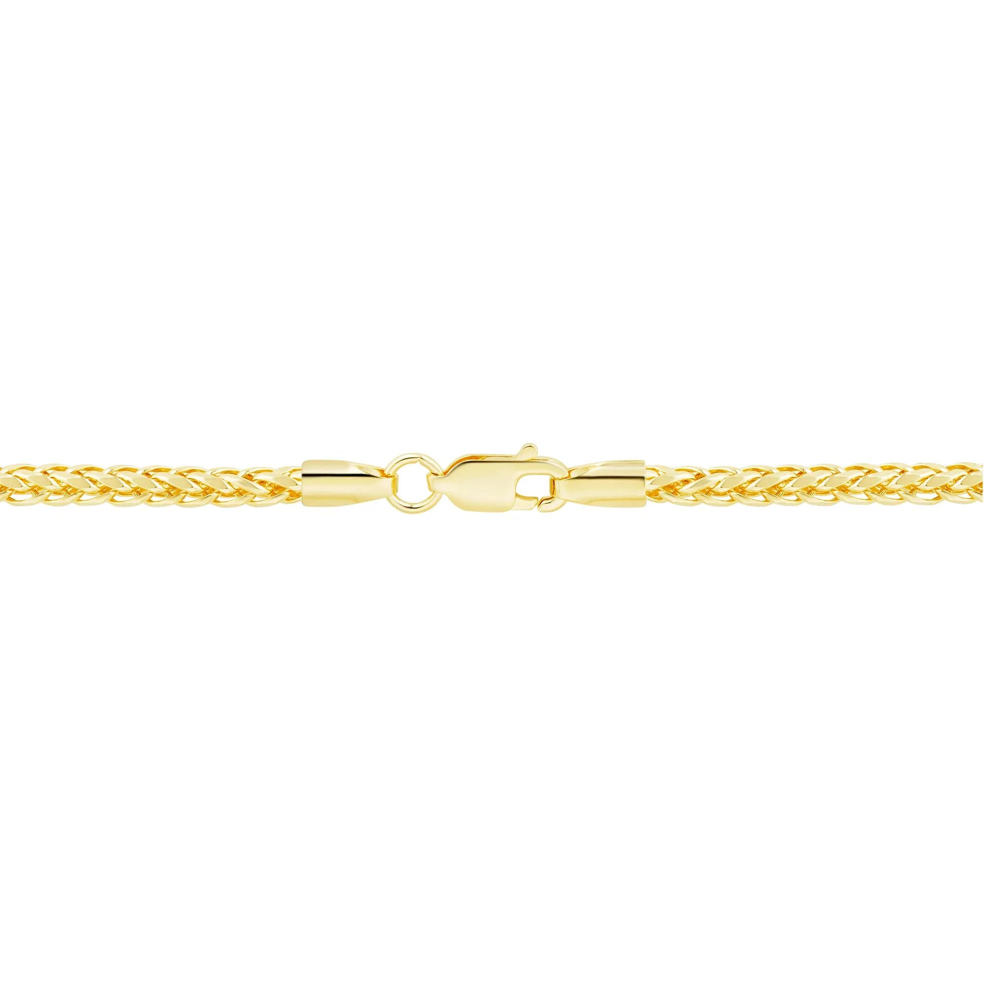 Wheat Chain 14K Yellow Gold Necklace Size 18"