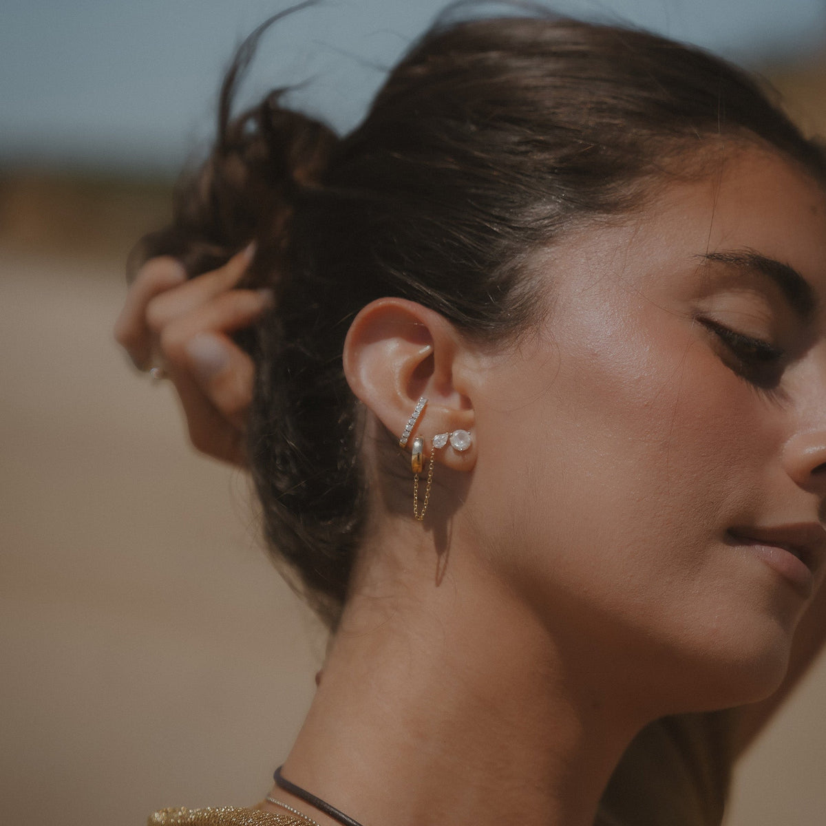 AB x Jespresso Diamond Chain Earring