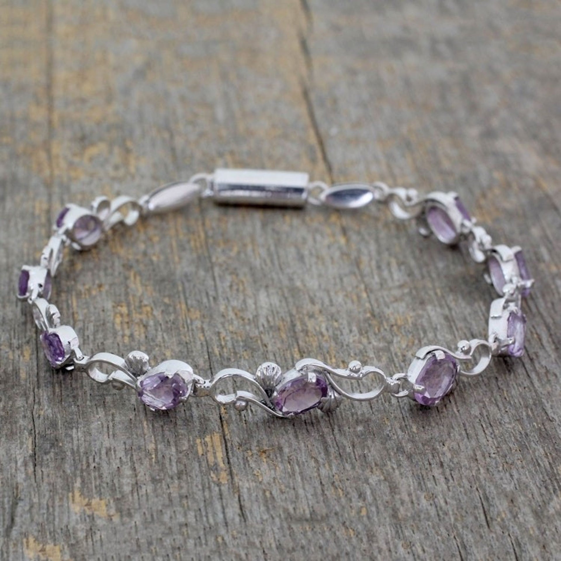 Amethyst bracelet 'Mystic Dreams'
