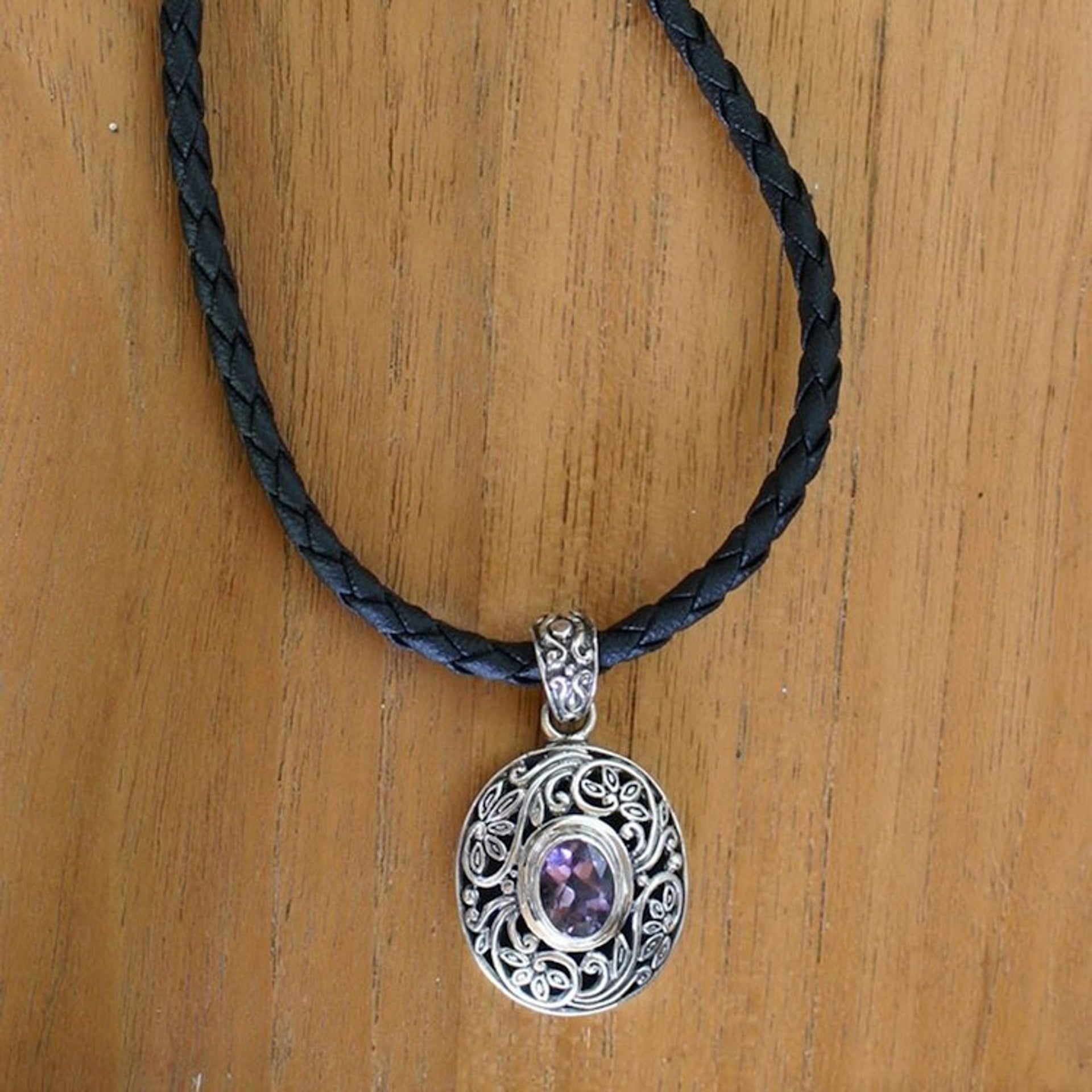 Hand Made Silver and Amethyst Necklace 'Wild Beauty'