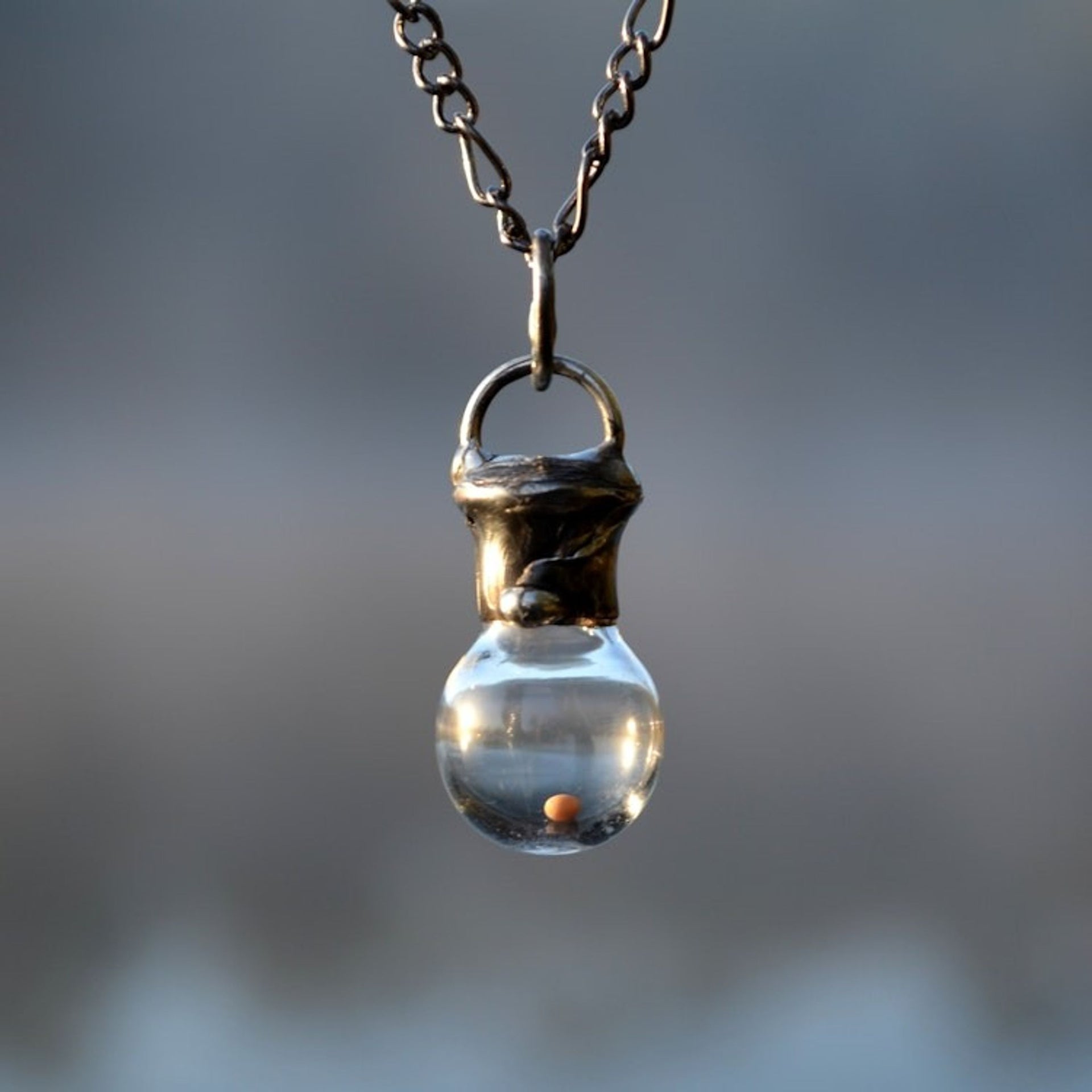 Mustard Seed Necklace, Christian Jewelry for Men or Women