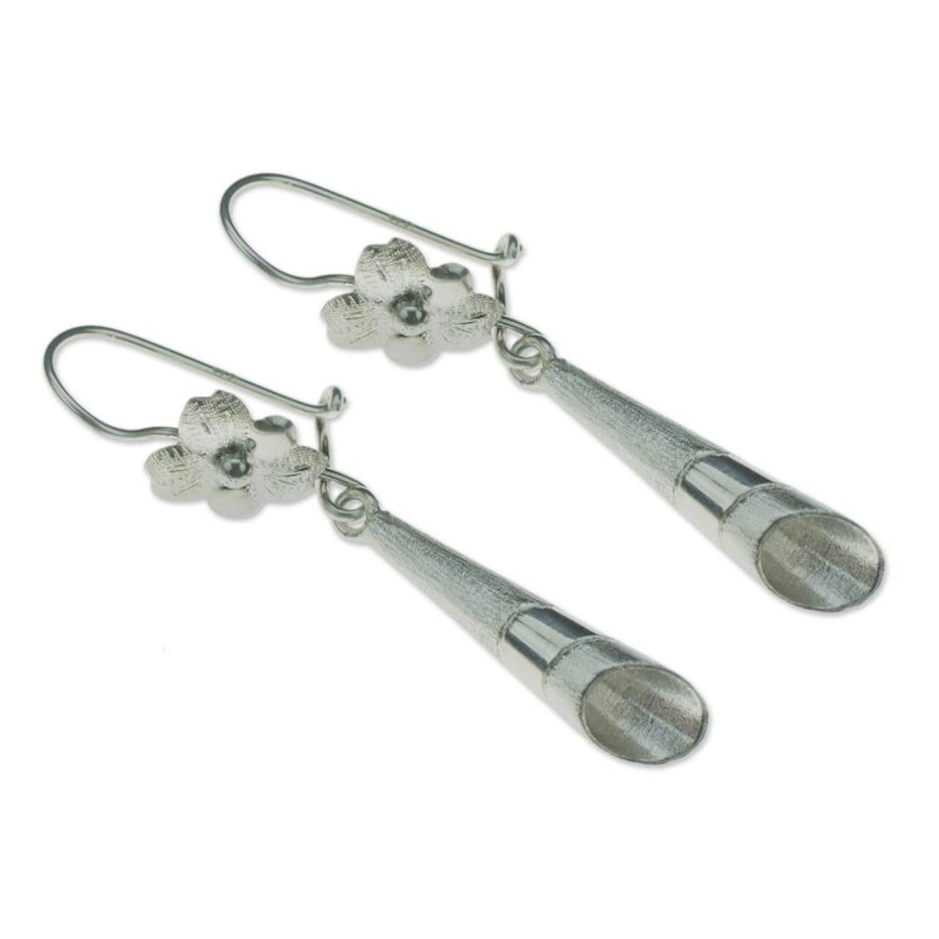 Sterling Silver Dangle Earrings 'Solola Bouquet'