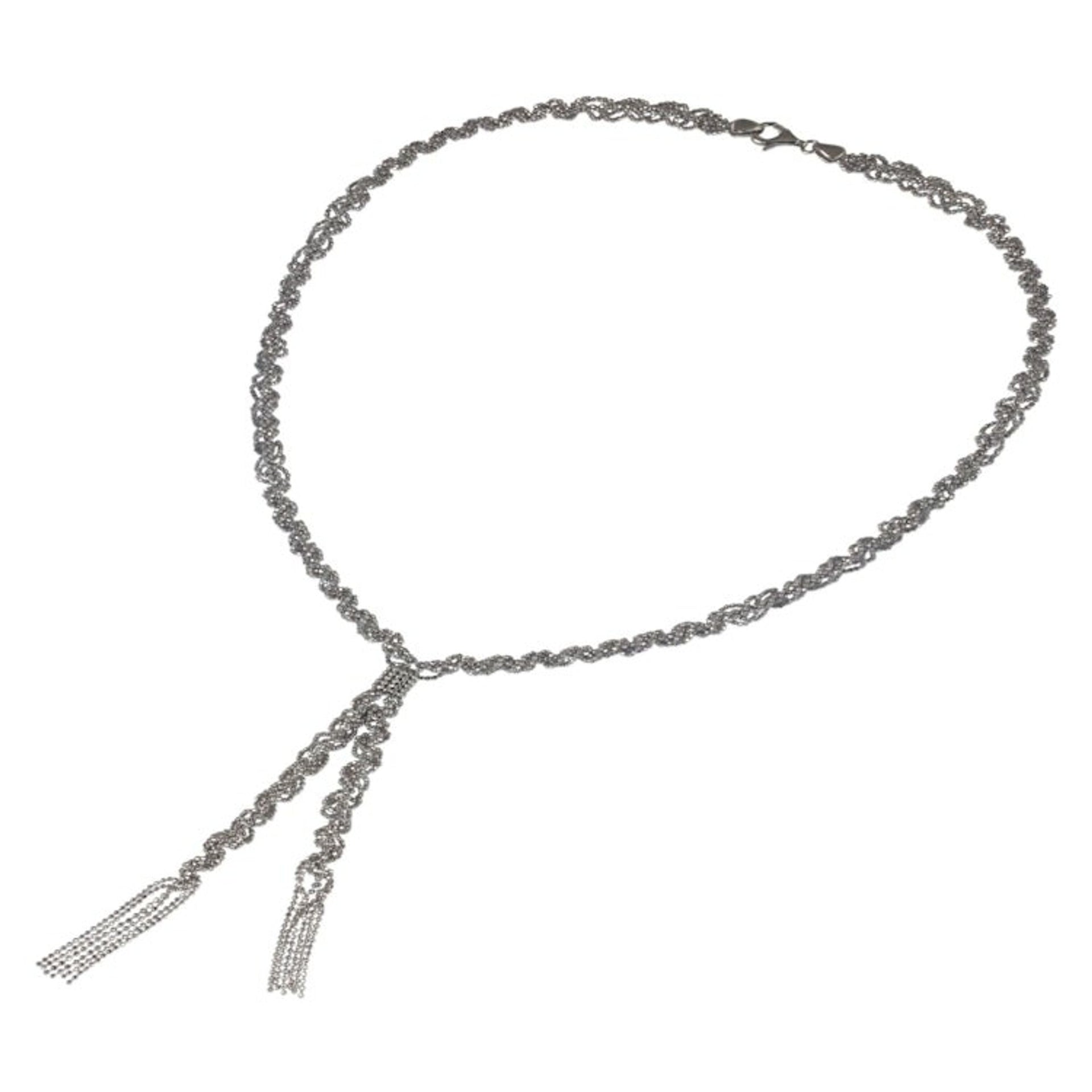 Unique Necklace Crafted from Sterling Ball Chain 'Vintage Fringe'