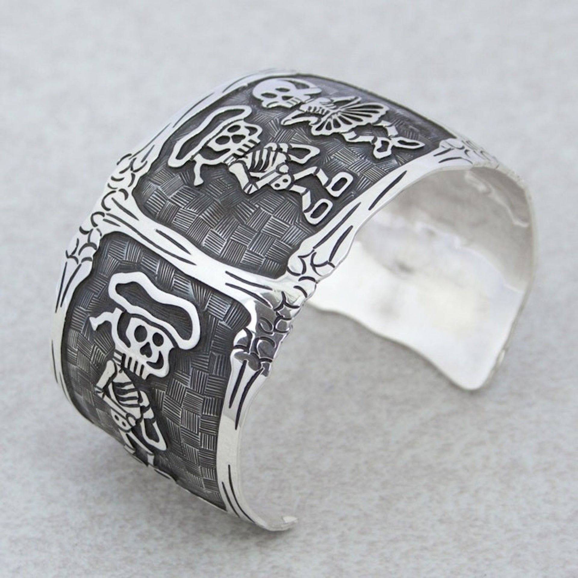 Day of the Dead Matador Skeletons Bracelet 'Skeletal Matador Dance'