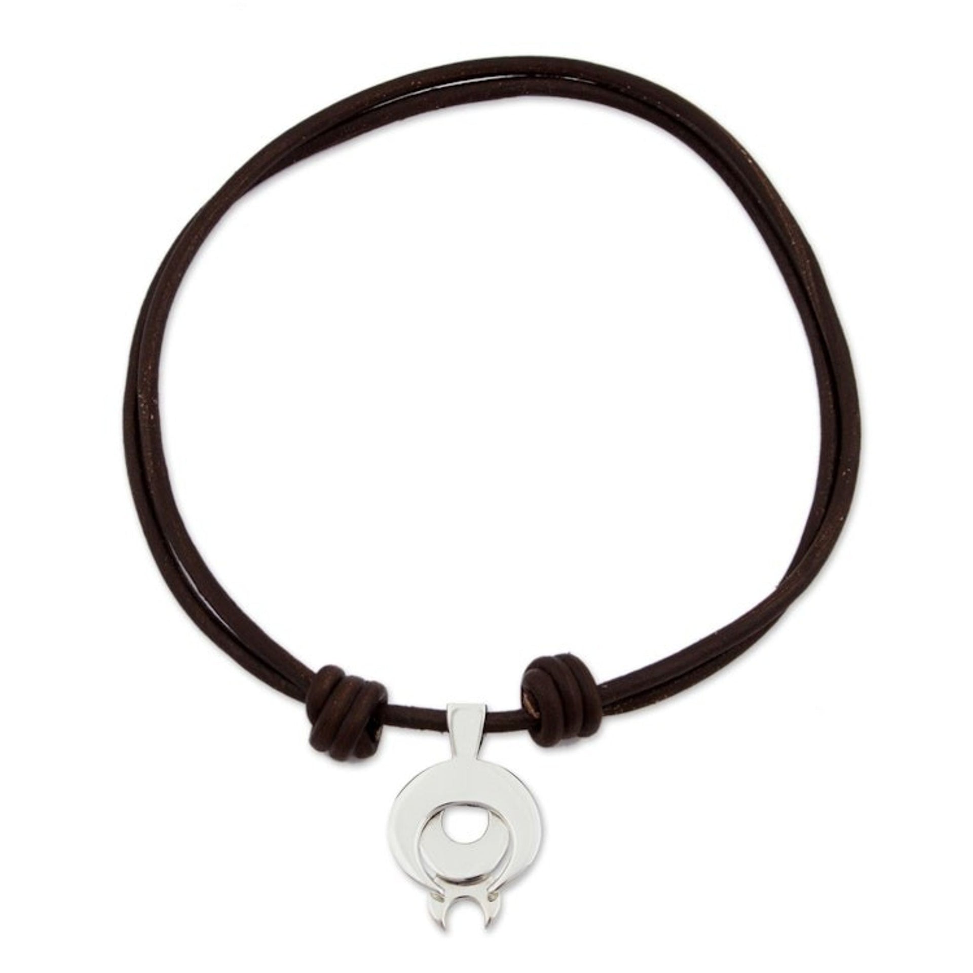 Taxco Sterling Silver Capricorn Pendant Necklace from Mexico 'Capricorn Moon'