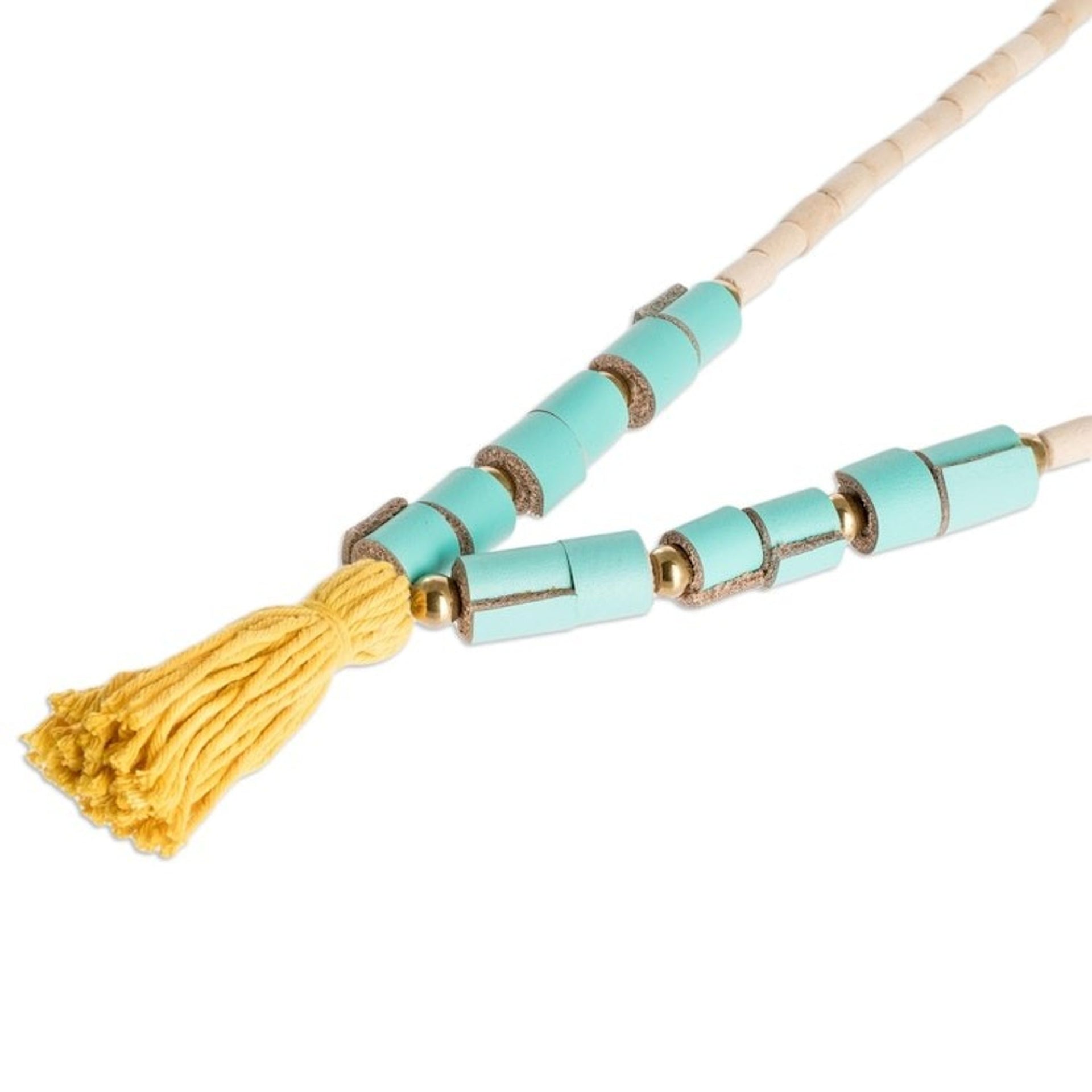 Beaded Tassel Necklace from Costa Rica 'San Francisco Bohemian'