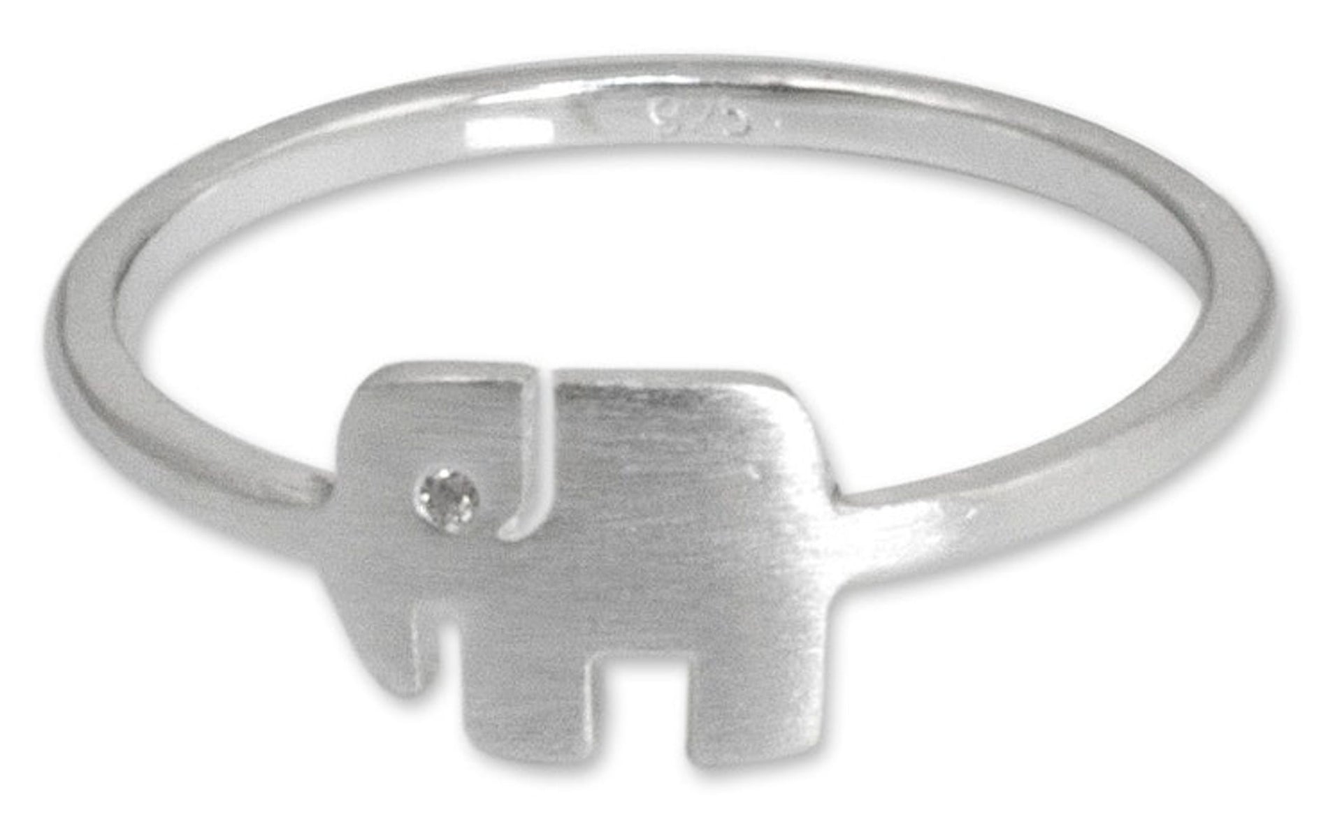 Thai Artisan Jewelry Sterling Silver Ring 'Loyal Elephant'