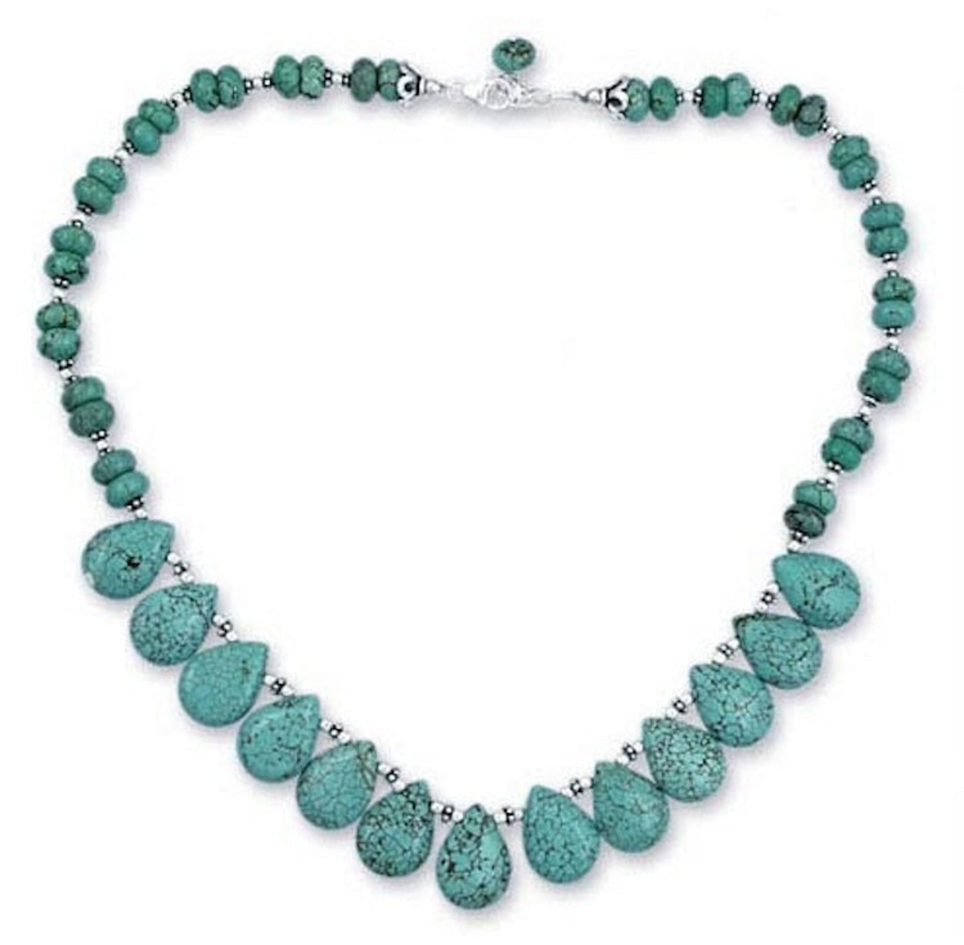 Sterling silver beaded necklace 'Fortune's Friend'