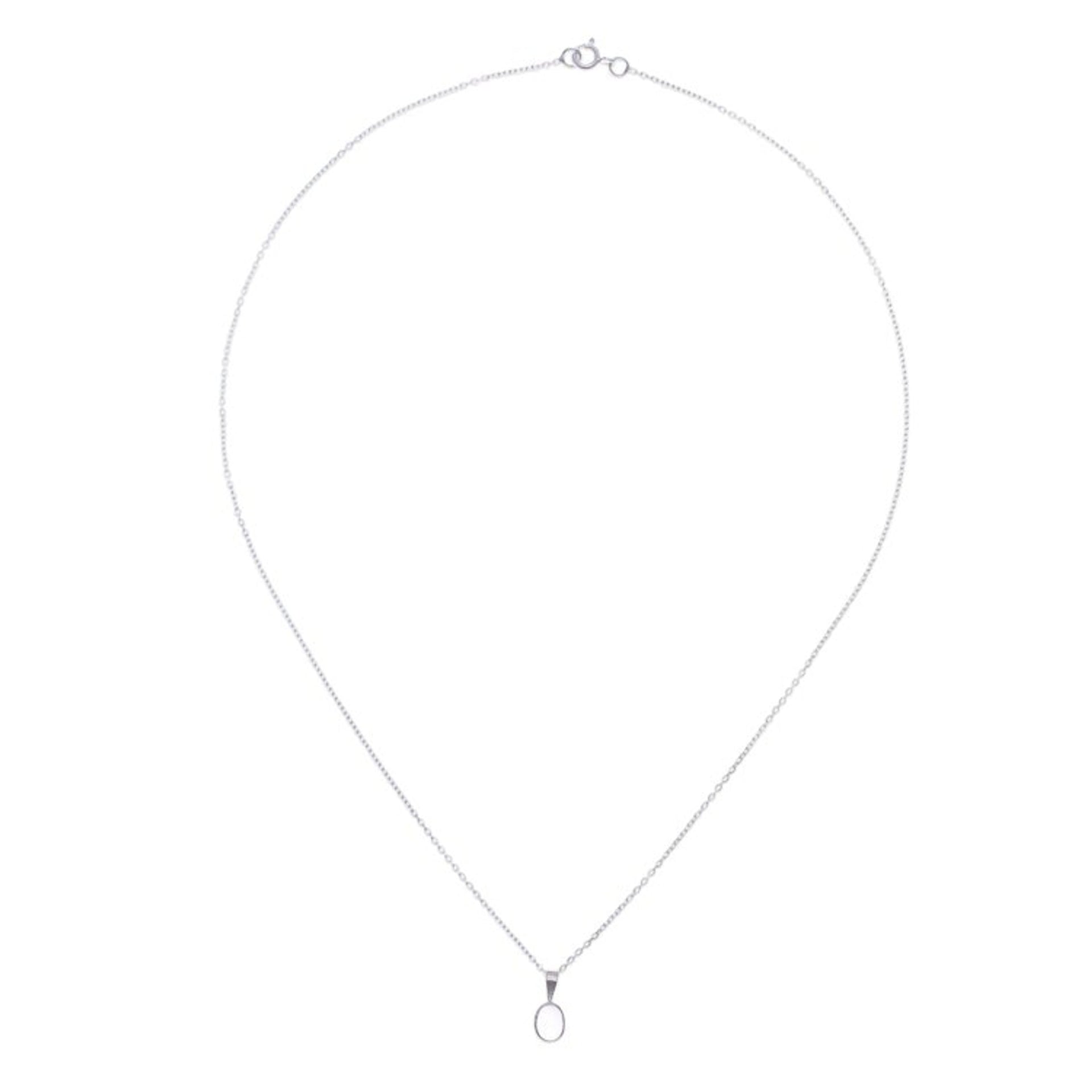 Silver Pendant Necklace with Natural Rose Quartz Stone 'Pink Inspiration'