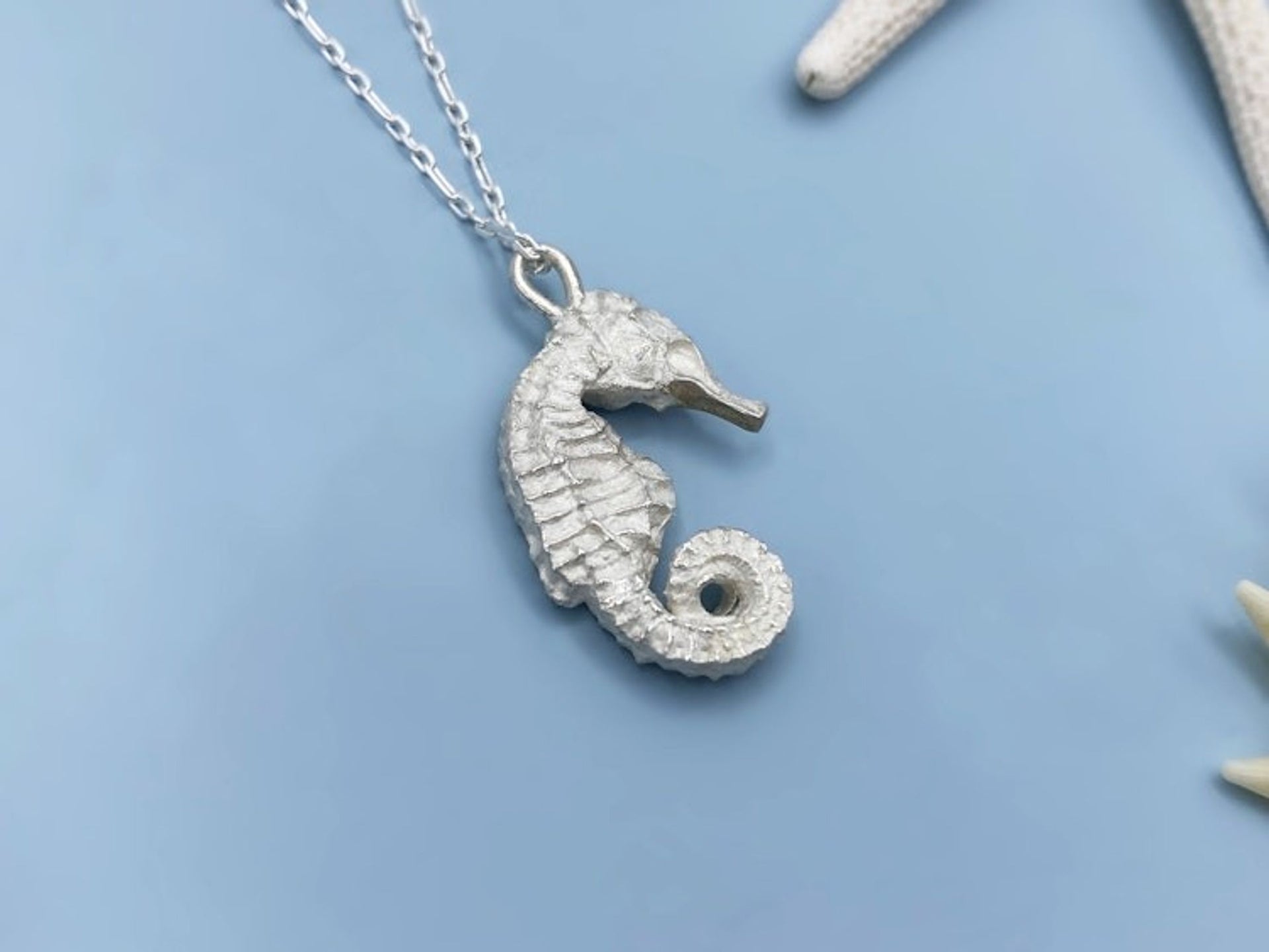 Silver Seahorse Necklace