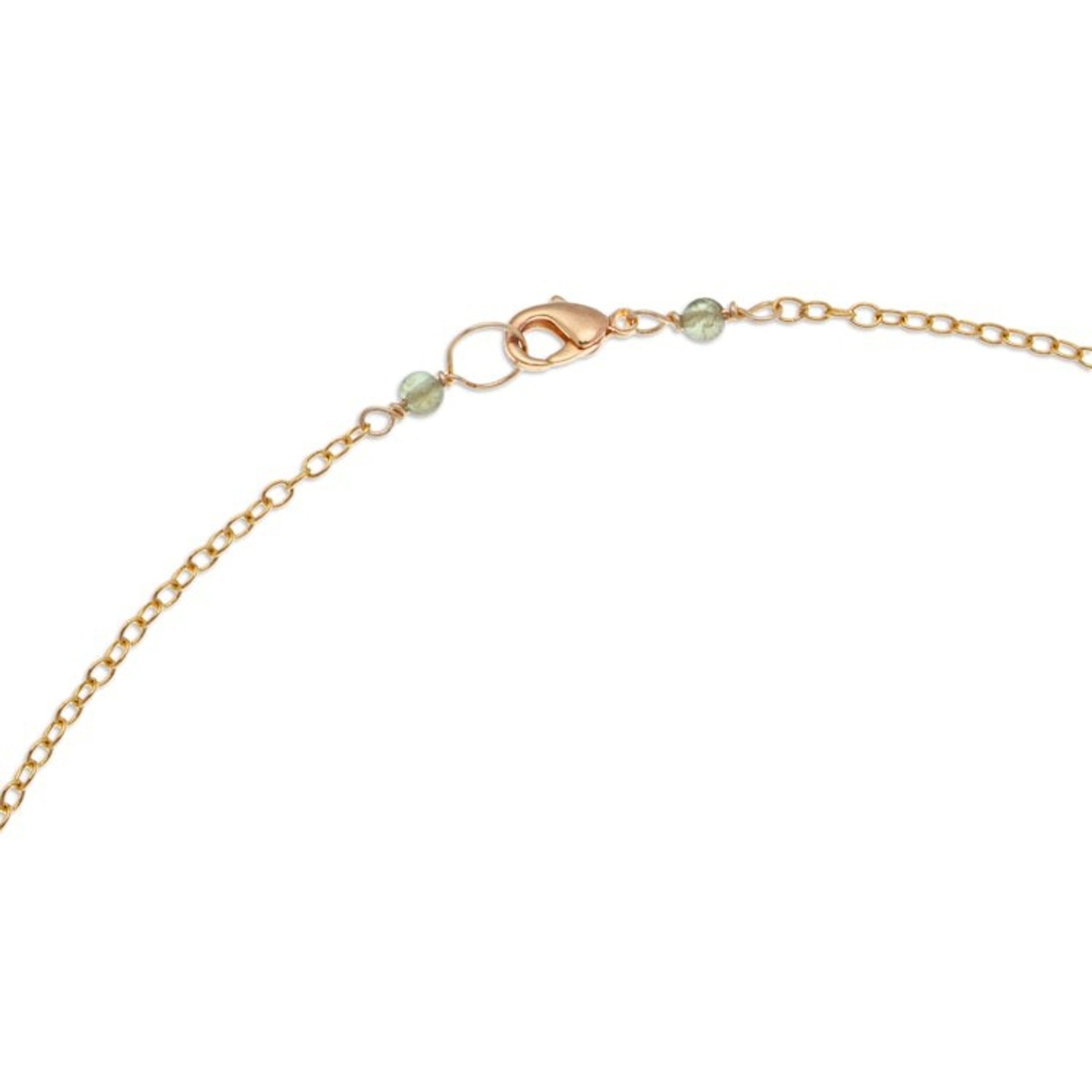 Gold-Accented Quartz Tourmaline and Peridot Pendant Necklace 'Absolute Harmony'