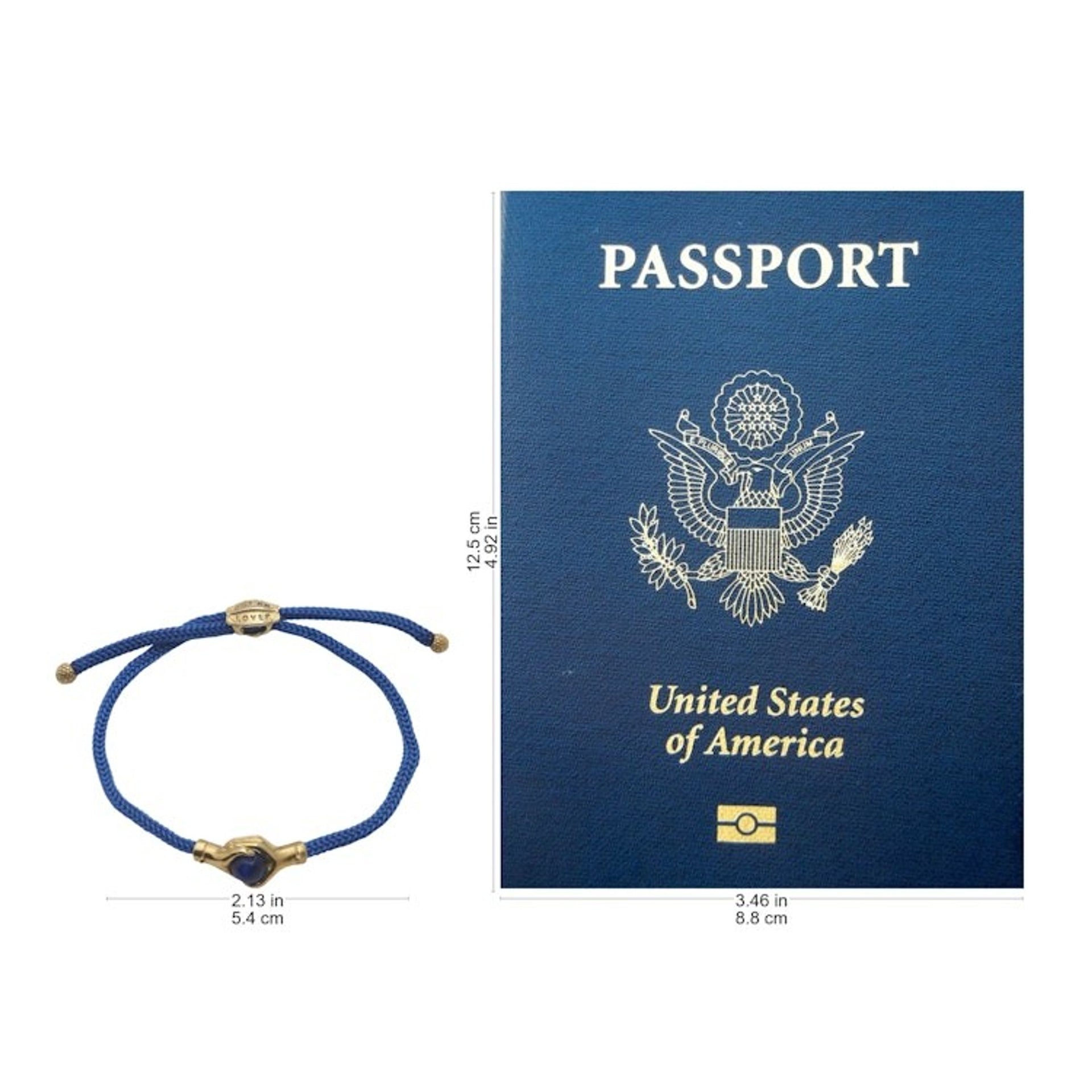 Adjustable Unity Bracelet 'Golden Hands'