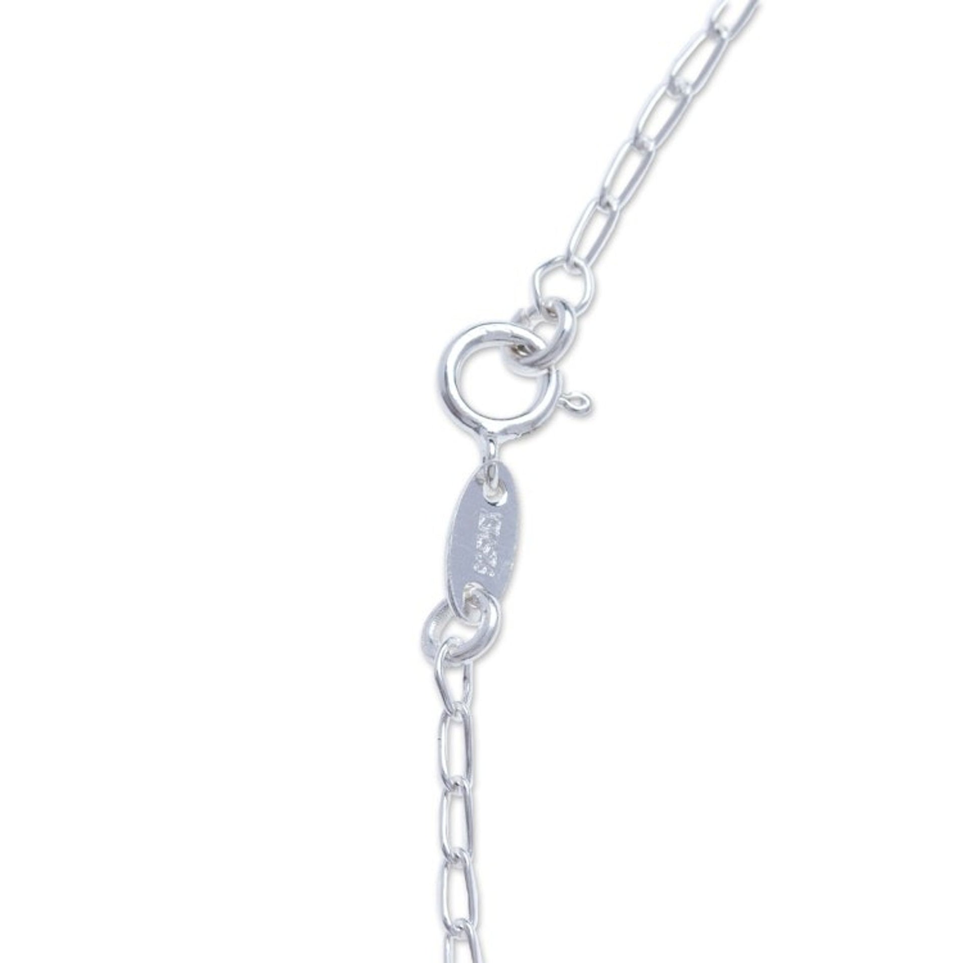 Sterling Silver Bee Fashion Pendant Necklace from Mexico 'Openwork Bee'
