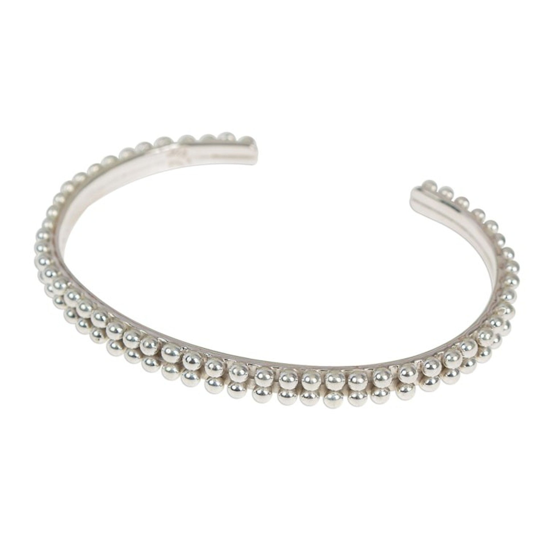 Beaded Taxco Sterling Silver Cuff Bracelet 'Taxco Marquee'