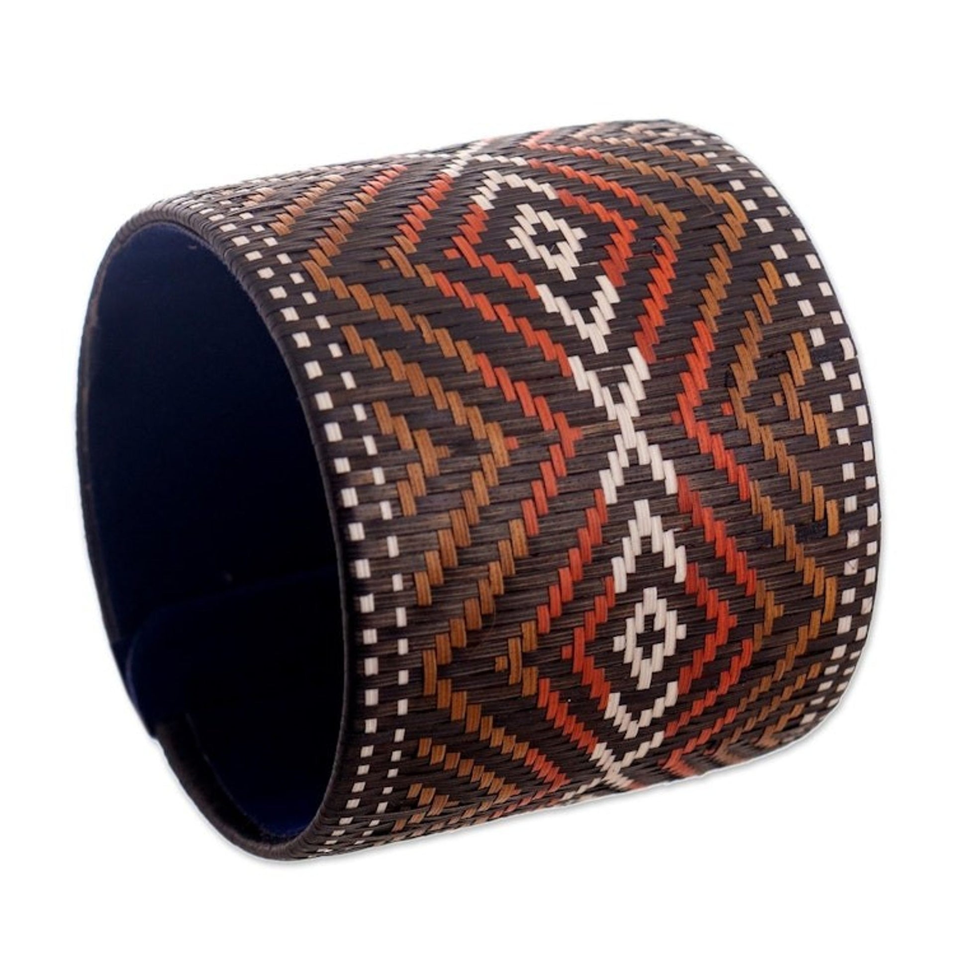 Handwoven Wide Cuff Bracelet 'Powerful Source'