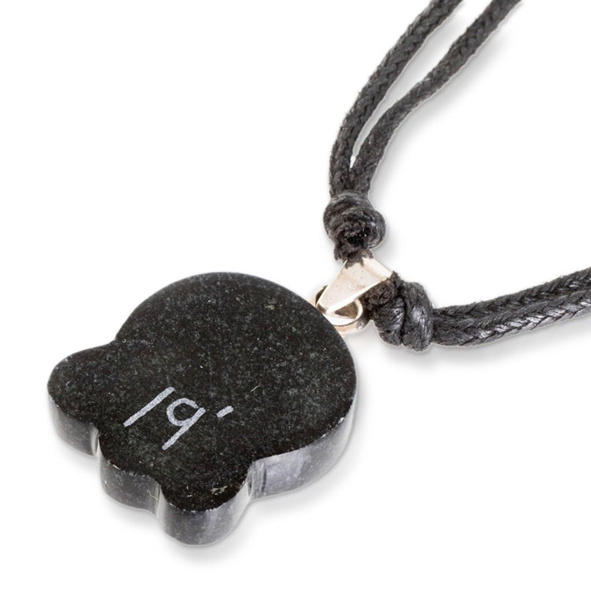 Jade Pendant Necklace with Mayan Transformation Nahual Motif 'Mayan Transformation'
