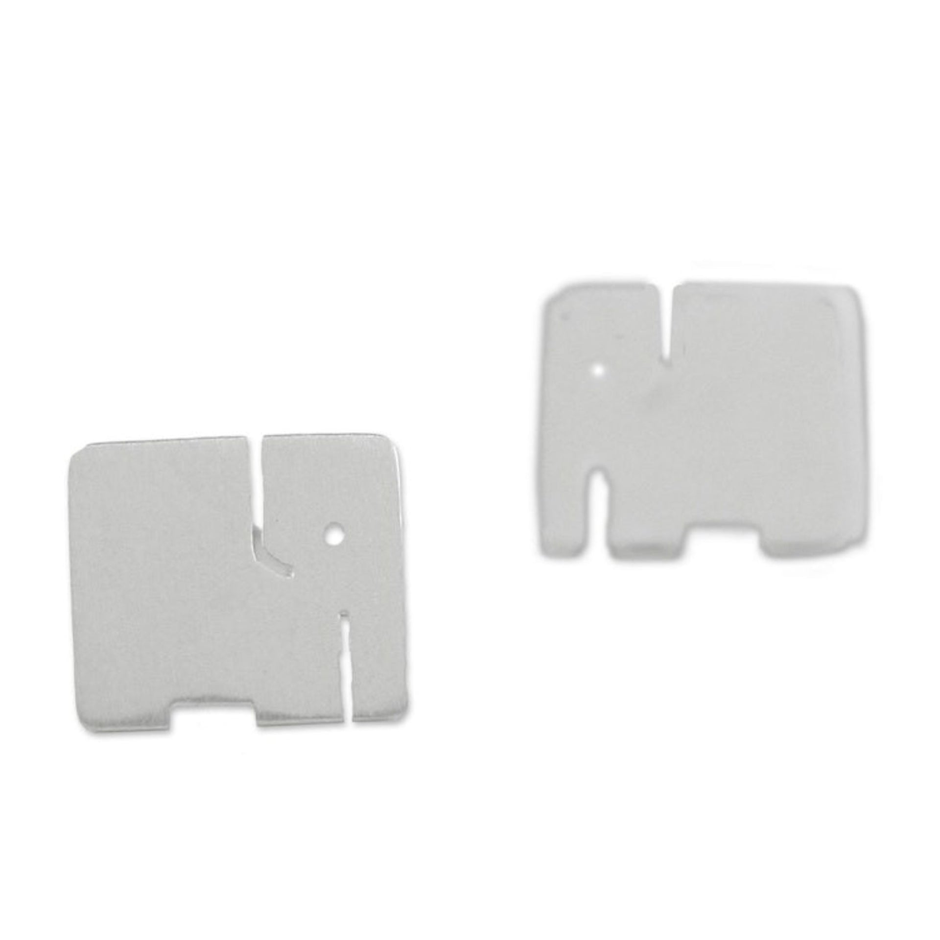 Handmade Thai Sterling Silver Post Elephant Post Earrings 'Exquisite Elephant'