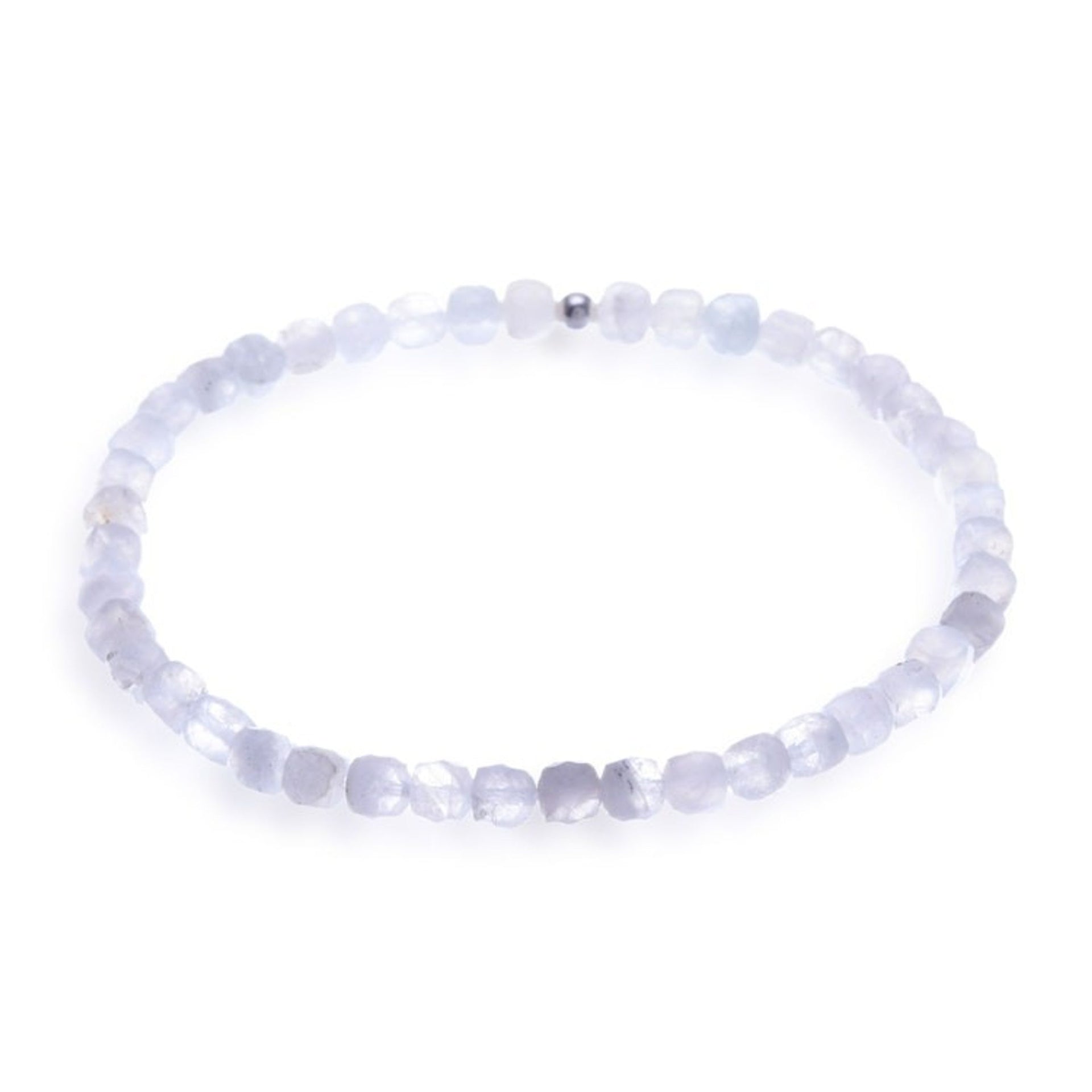 16-Carat Natural Moonstone Stretch Bracelet Made in Thailand 'New Colors of Chiang Mai'