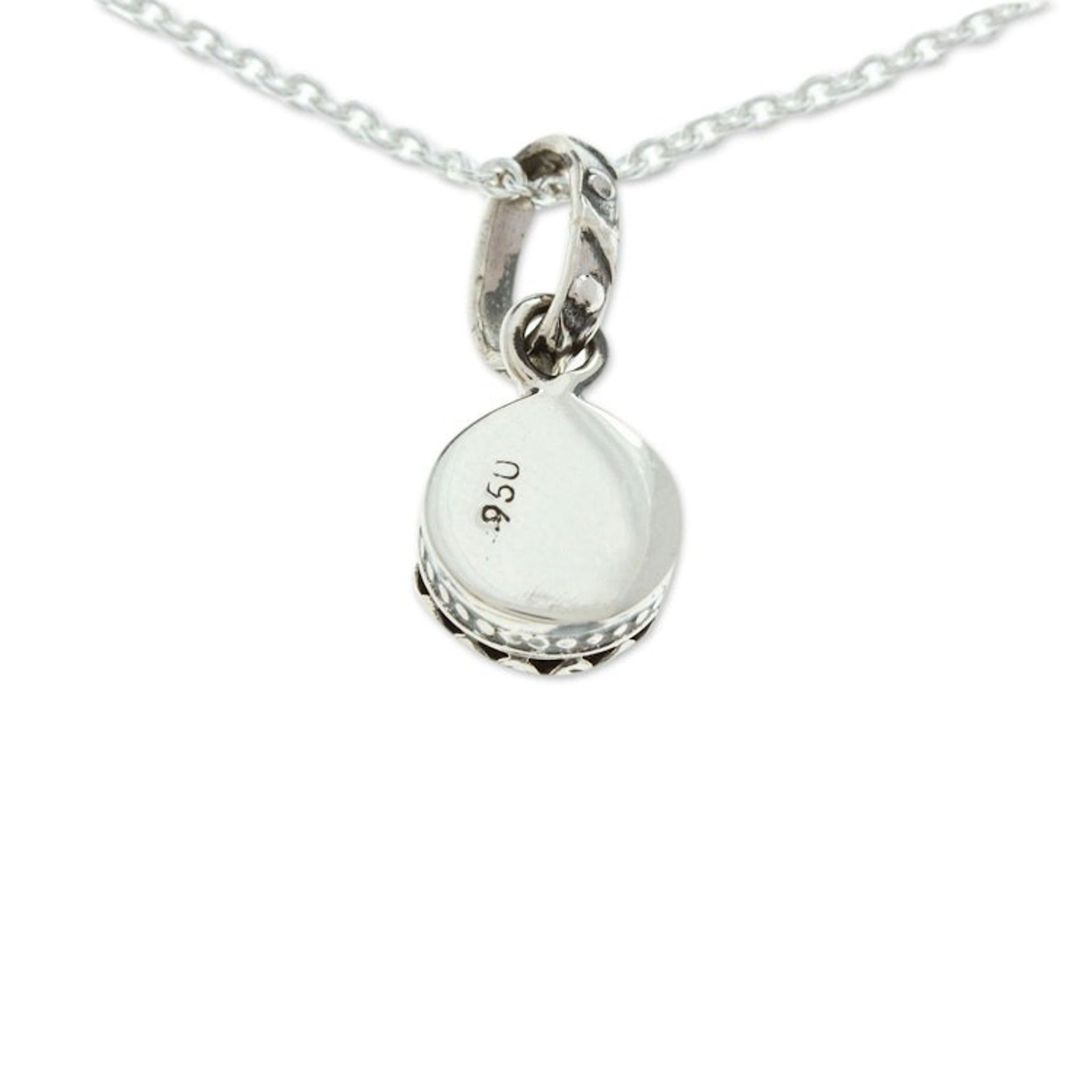 Natural Turquoise Pendant Necklace 'Taxco Treasure'