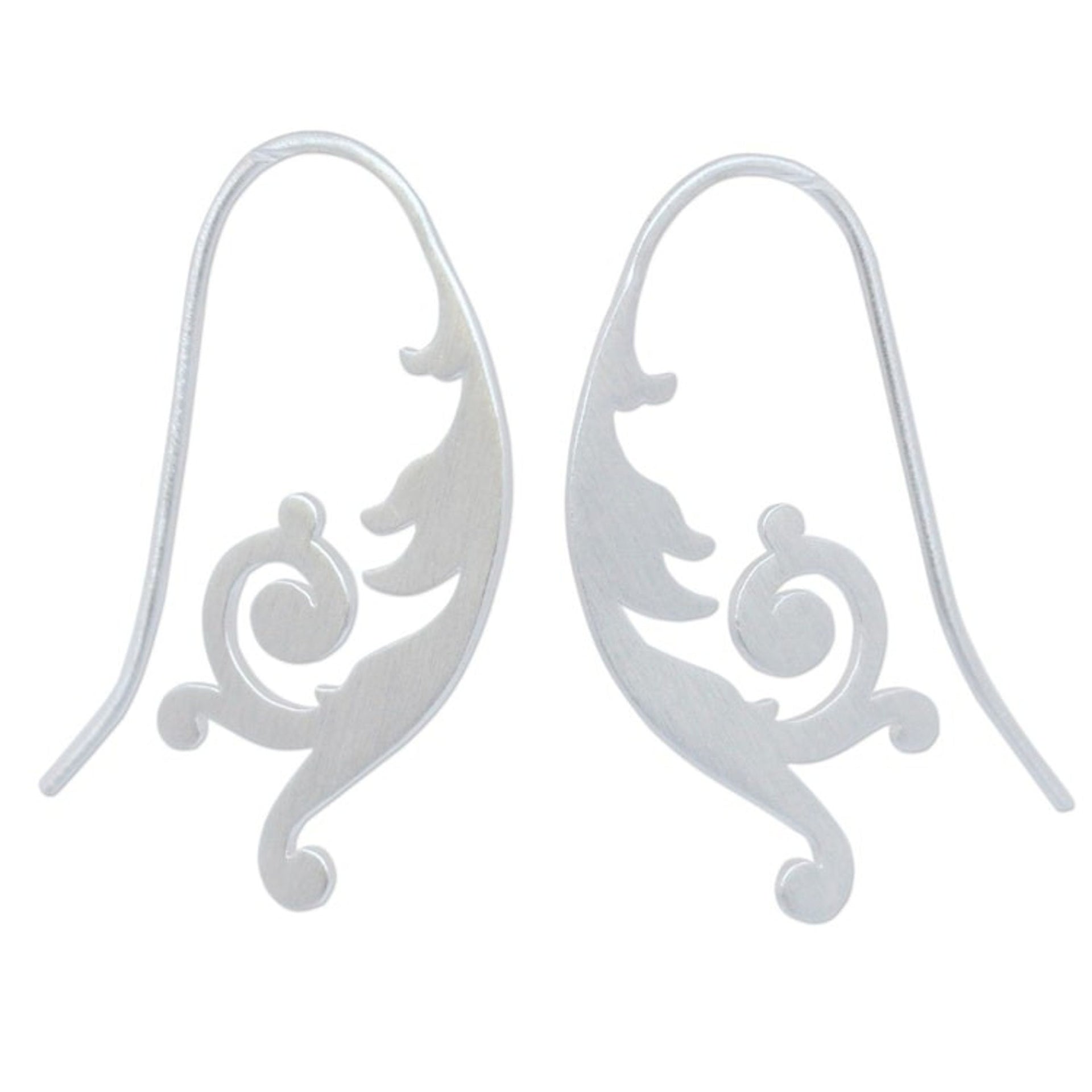 Handcrafted Sterling Silver Drop Earrings 'Empress'
