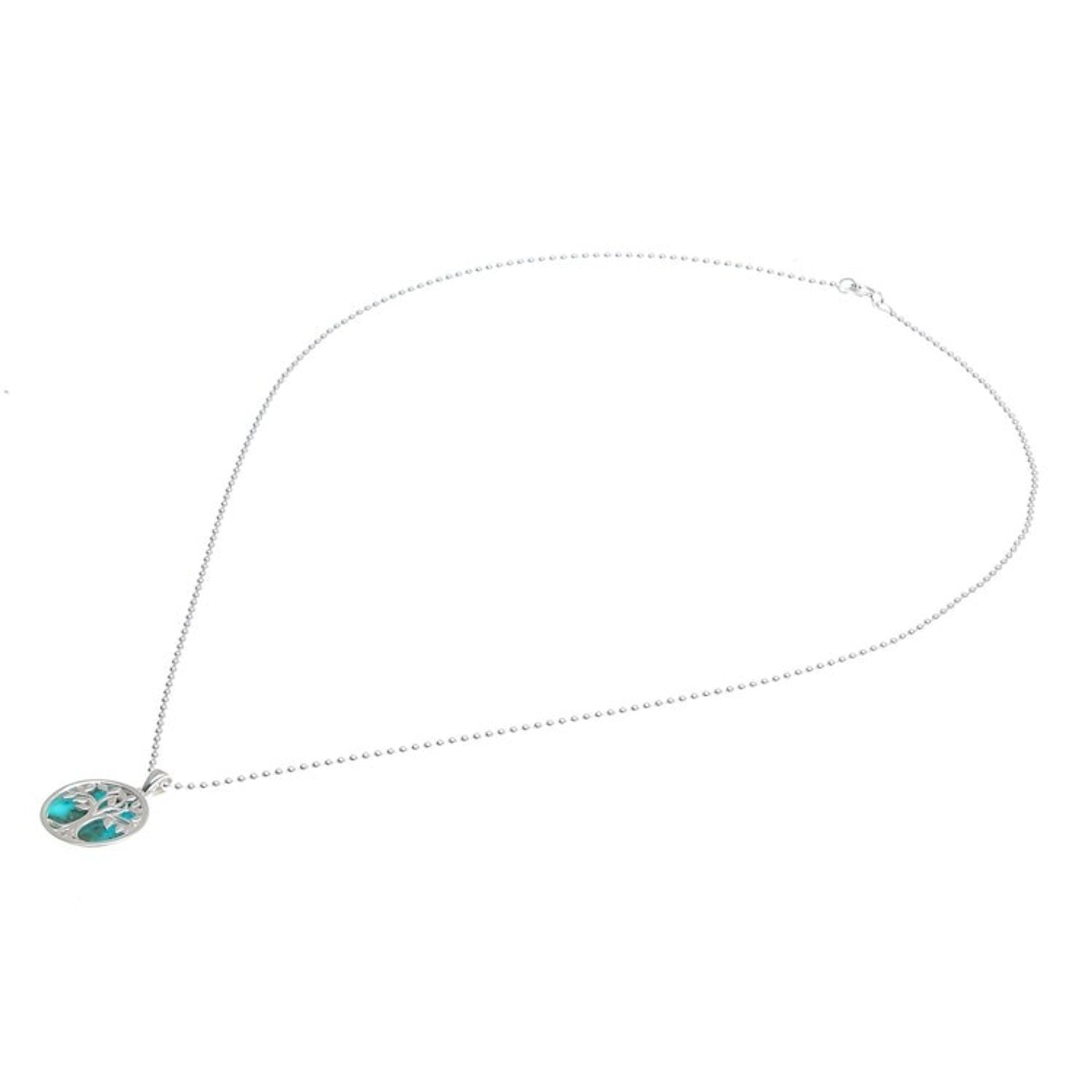 Hand Made Turquoise and Sterling Silver Necklace 'Miracle Tree'