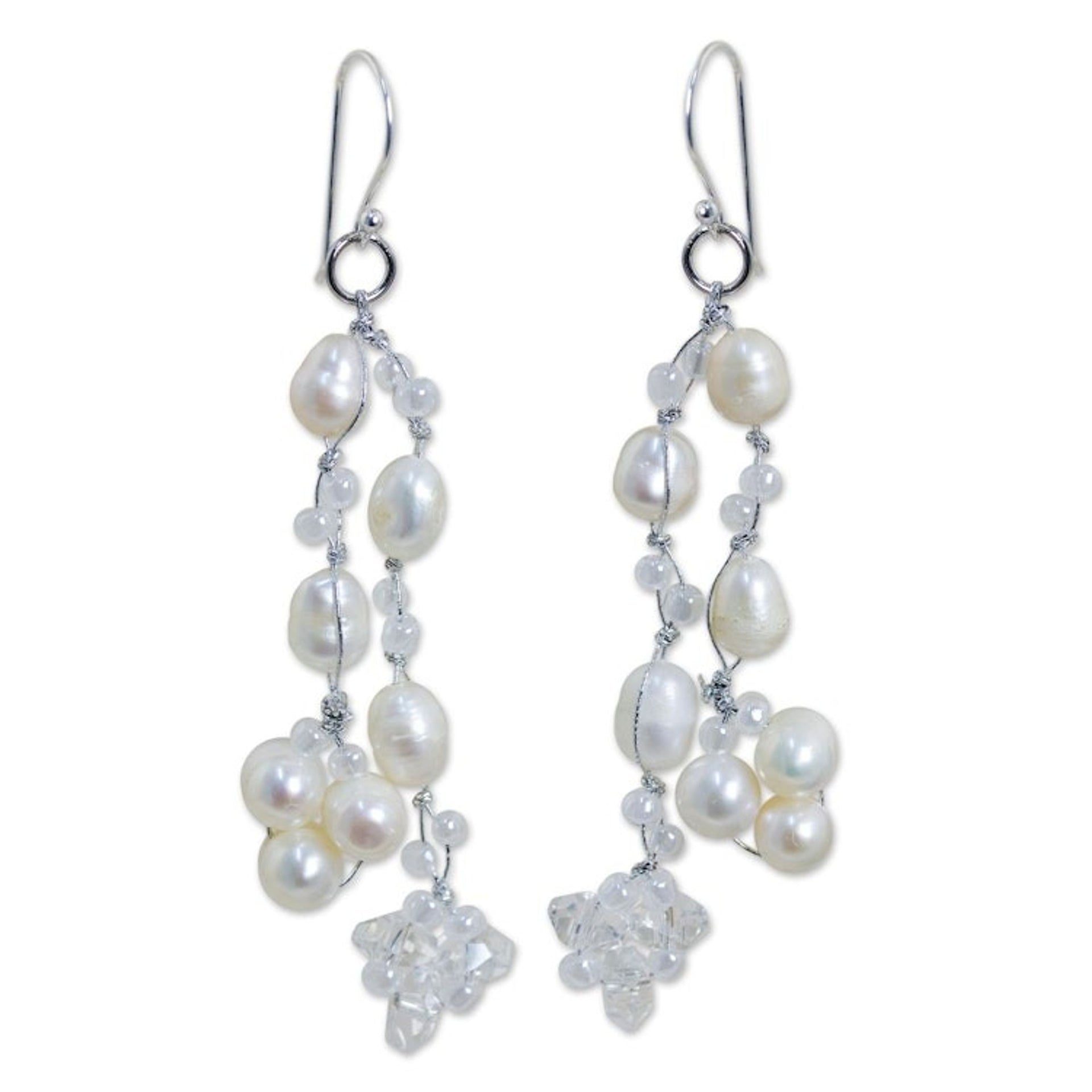 Pearl Earrings from Thailand 'Whisper'