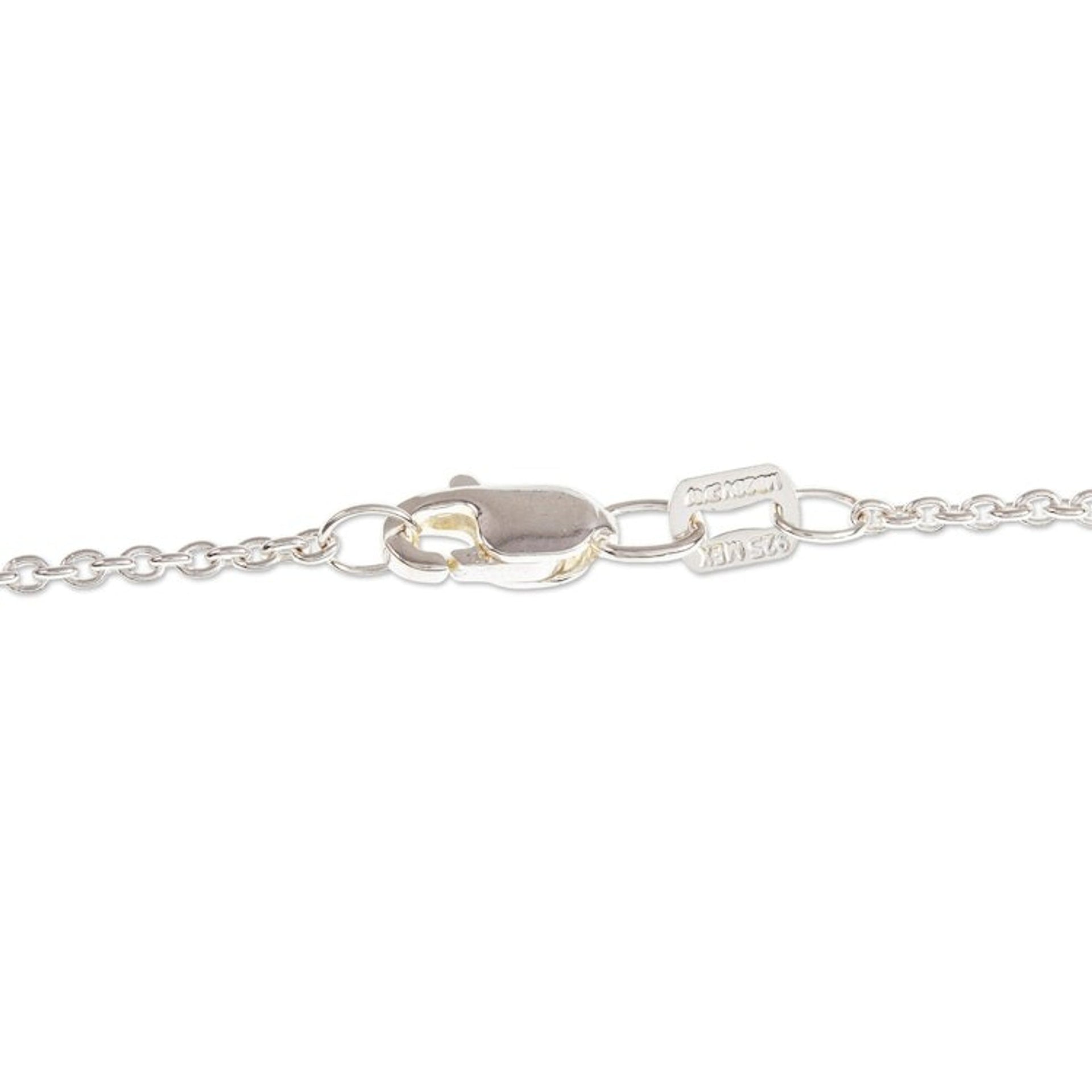 August Birthstone Pendant Necklace 'Embrace'