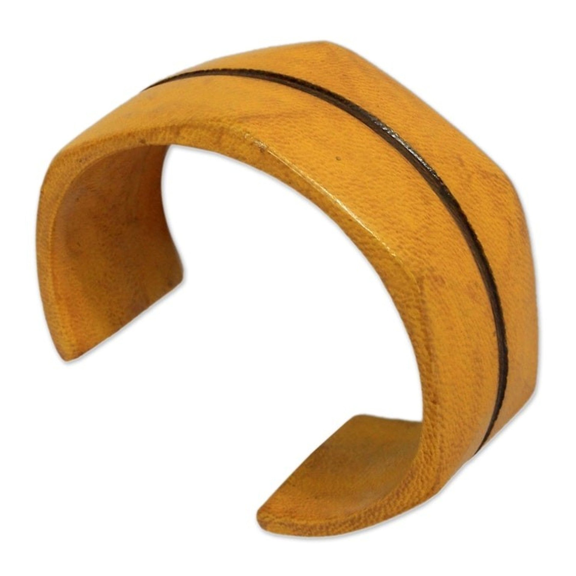 Leather cuff bracelet 'Wend Konta Sun'