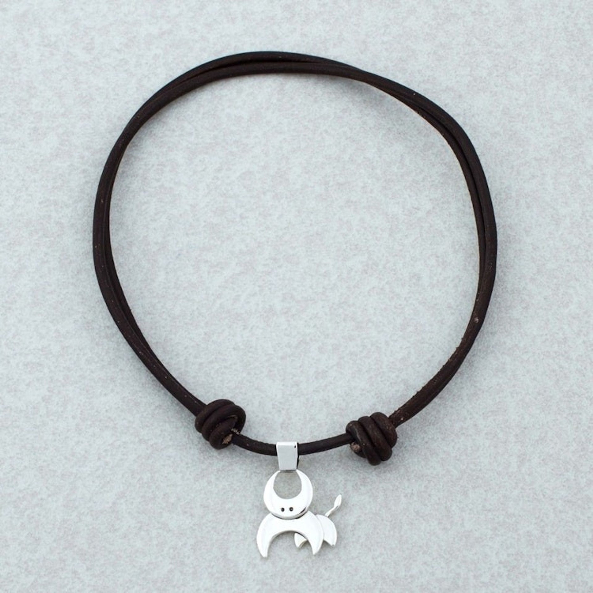 Taxco Sterling Silver Taurus Pendant Necklace from Mexico 'Taurus Moon'