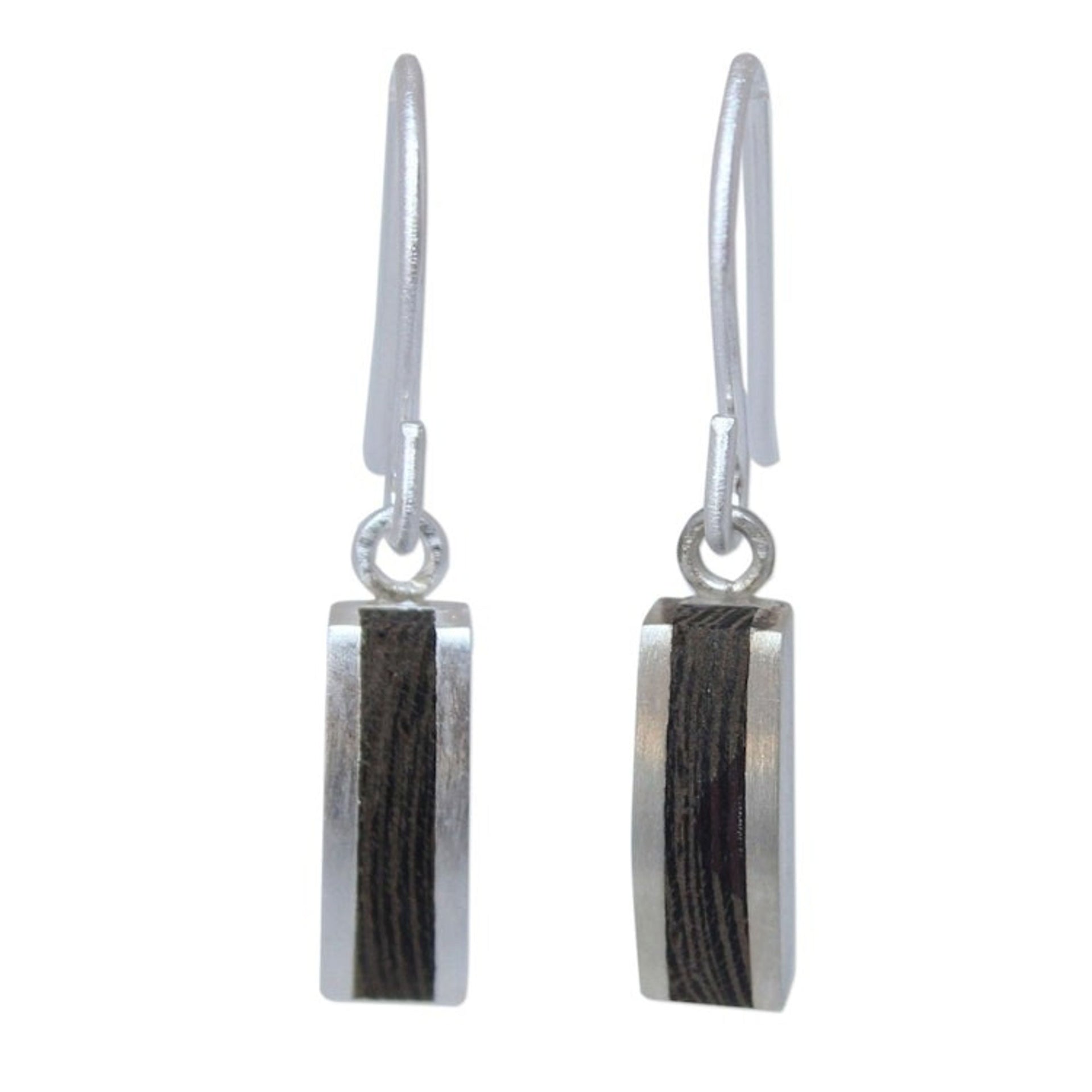 Unique Wood Dangle Earrings 'Thai Wilderness'